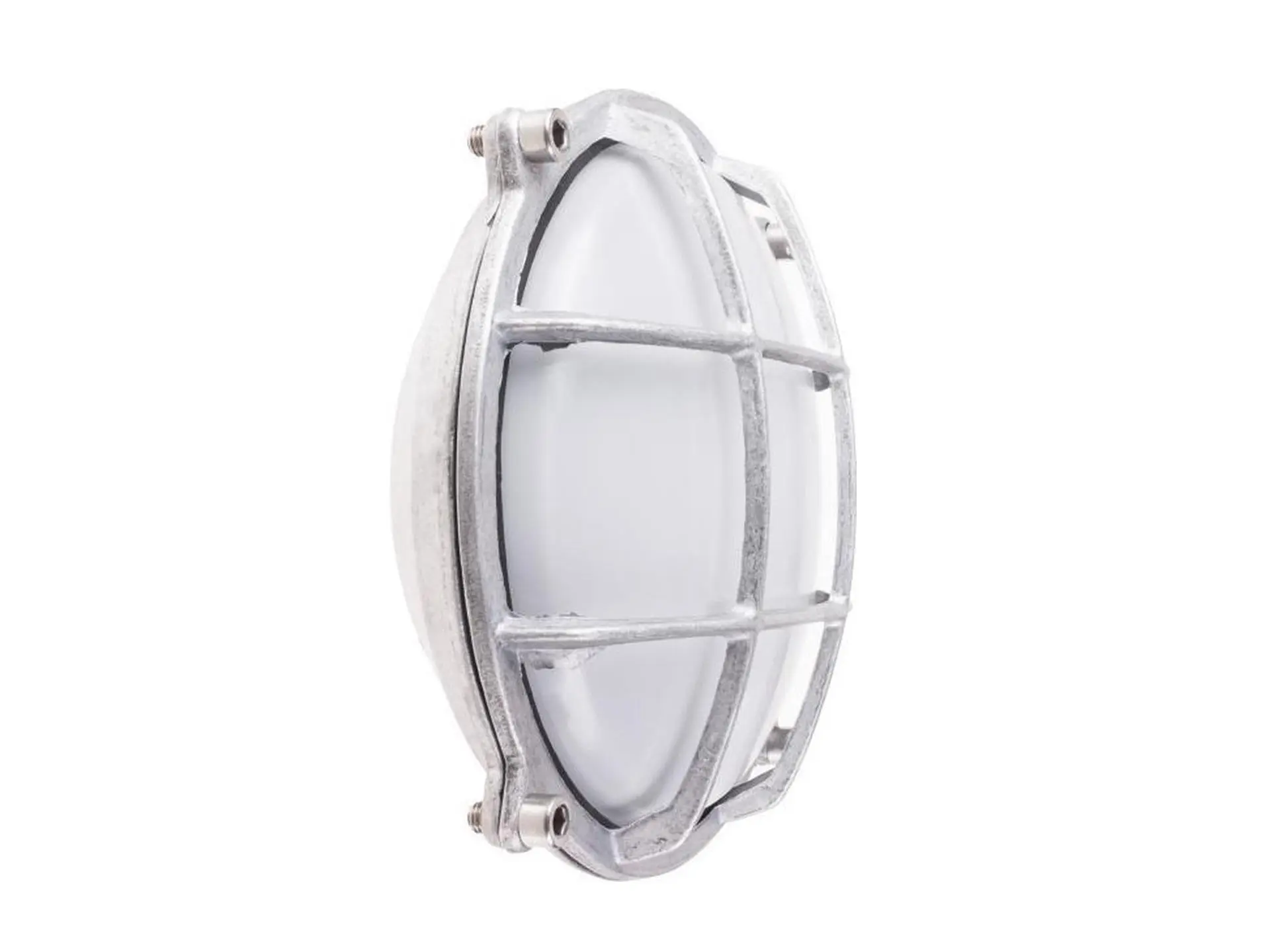 BEL Lighting Mani R E27 - industriële wandlamp rond - aluminium