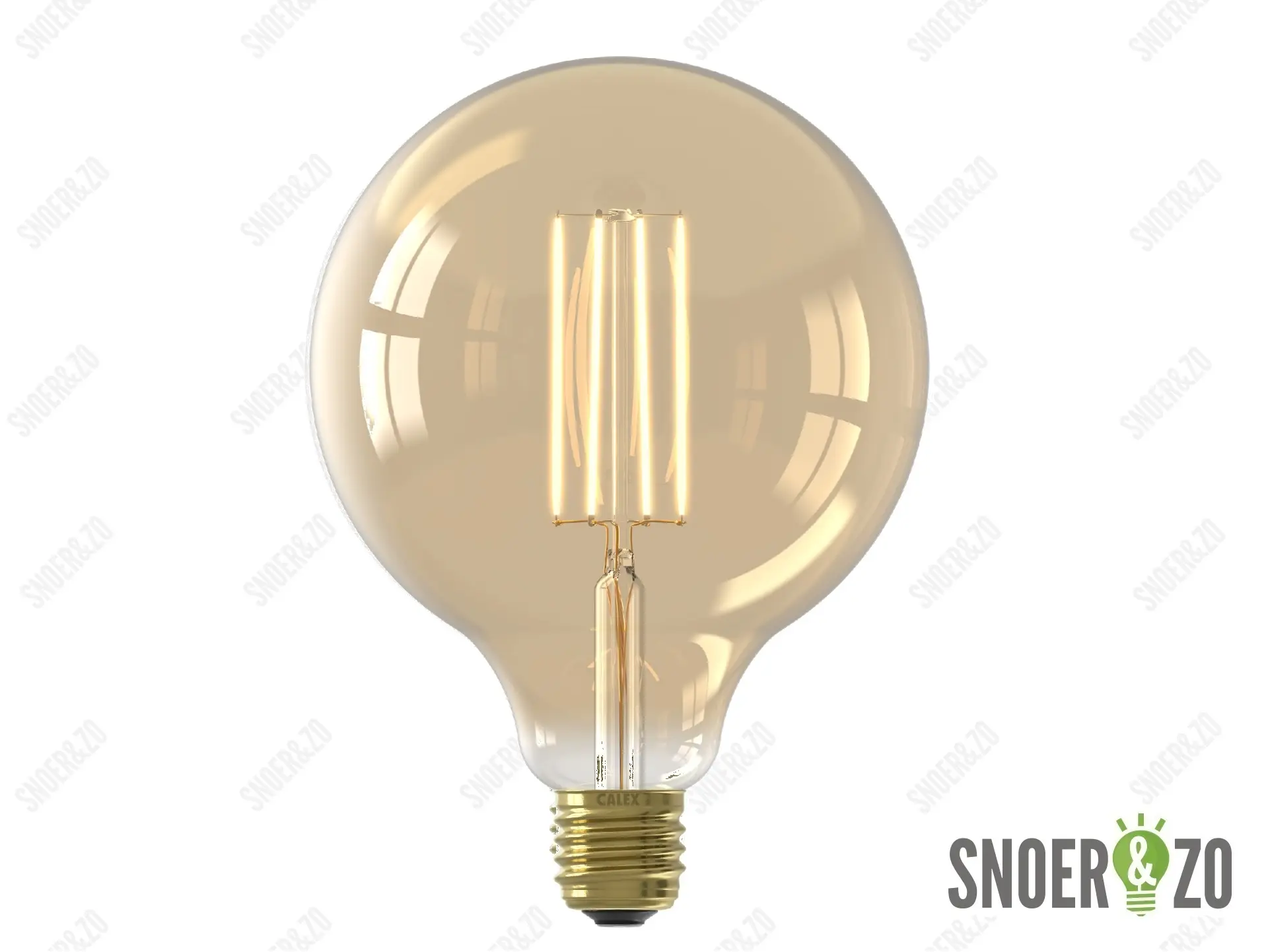 Calex LED filament globe 125mm 4.5W E27 goud dimbaar