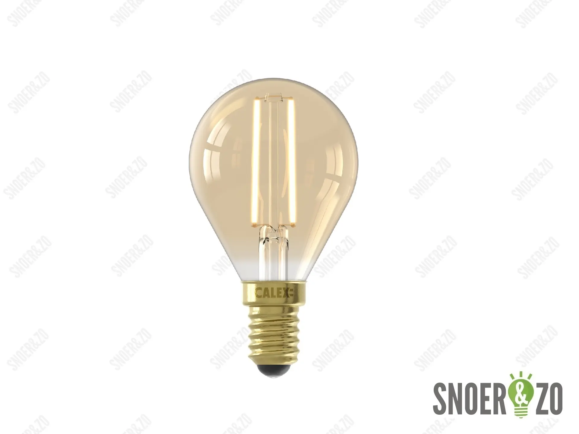 Calex LED filament kogel 3.5W E14 goud dimbaar