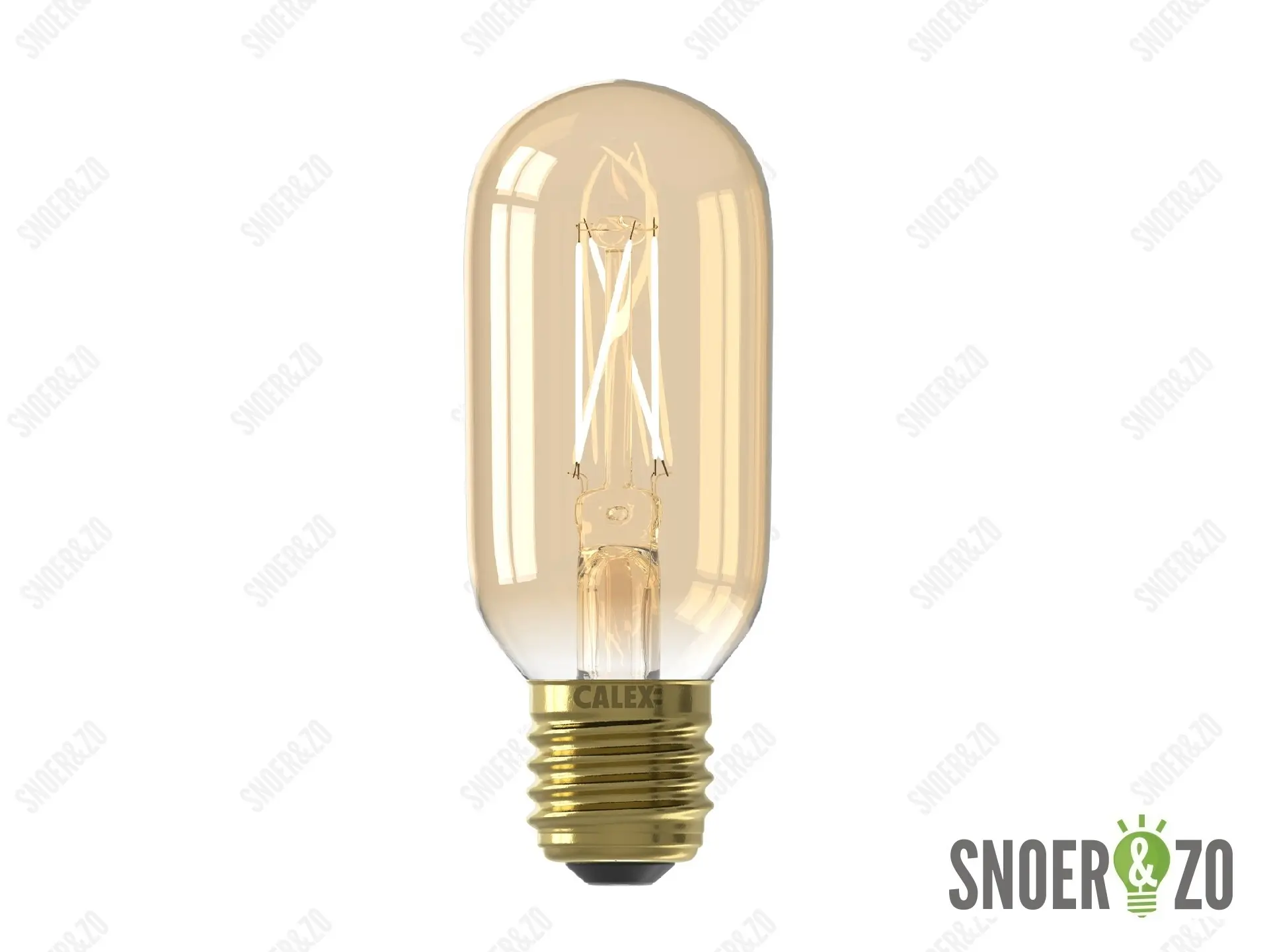 Calex LED filament T45x110mm buislamp 3.5W E27 goud dimbaar