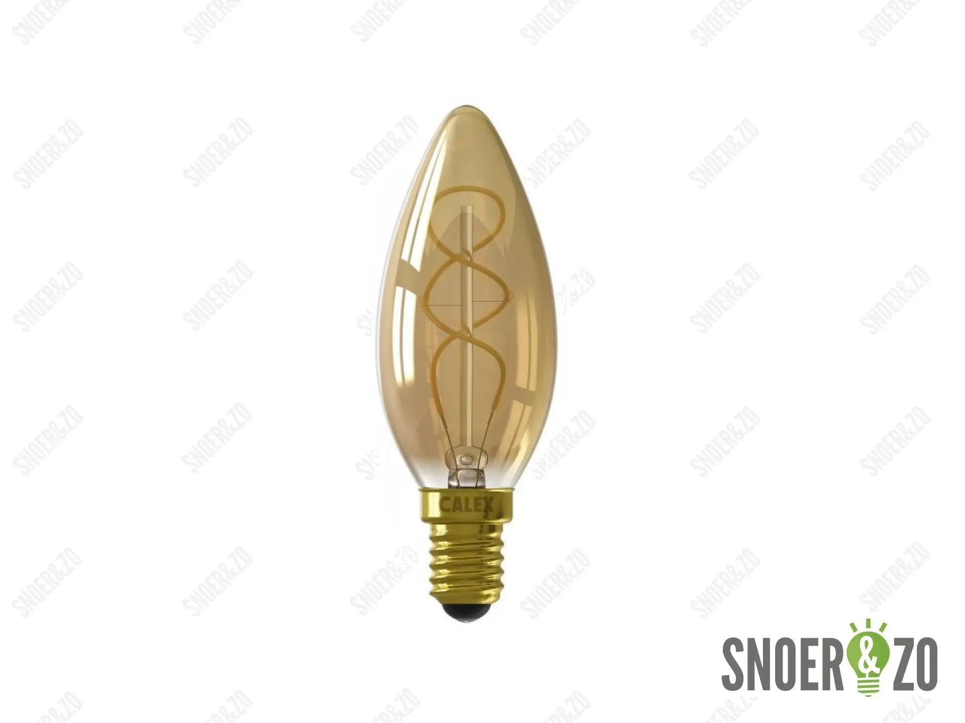 Calex LED flex filament kaars 4W E14 goud dimbaar 1800K