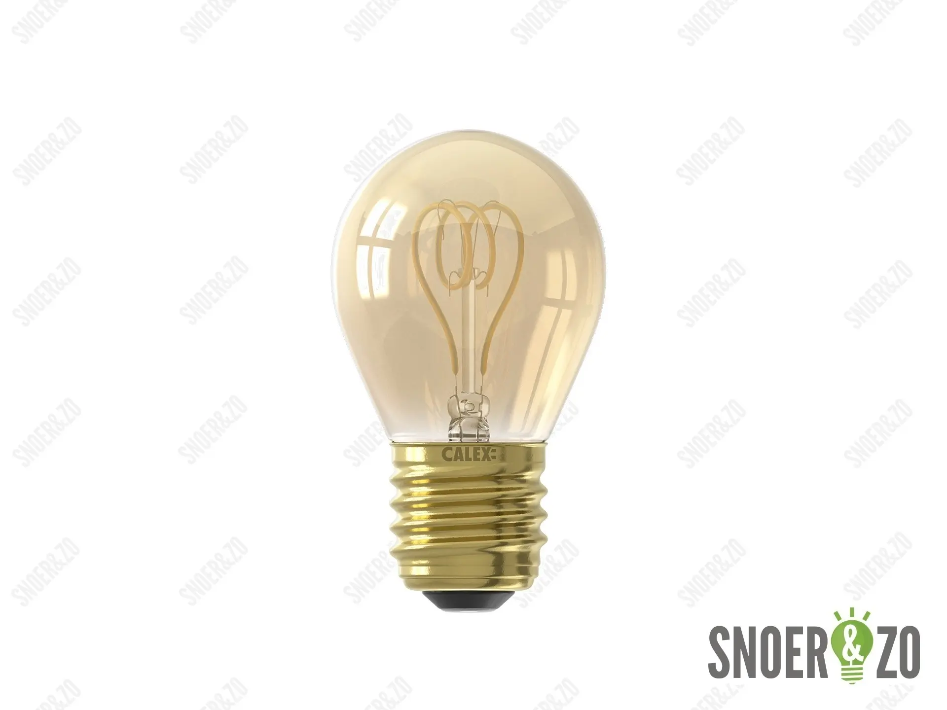 Calex LED flex filament kogel 2.5W E27 goud dimbaar