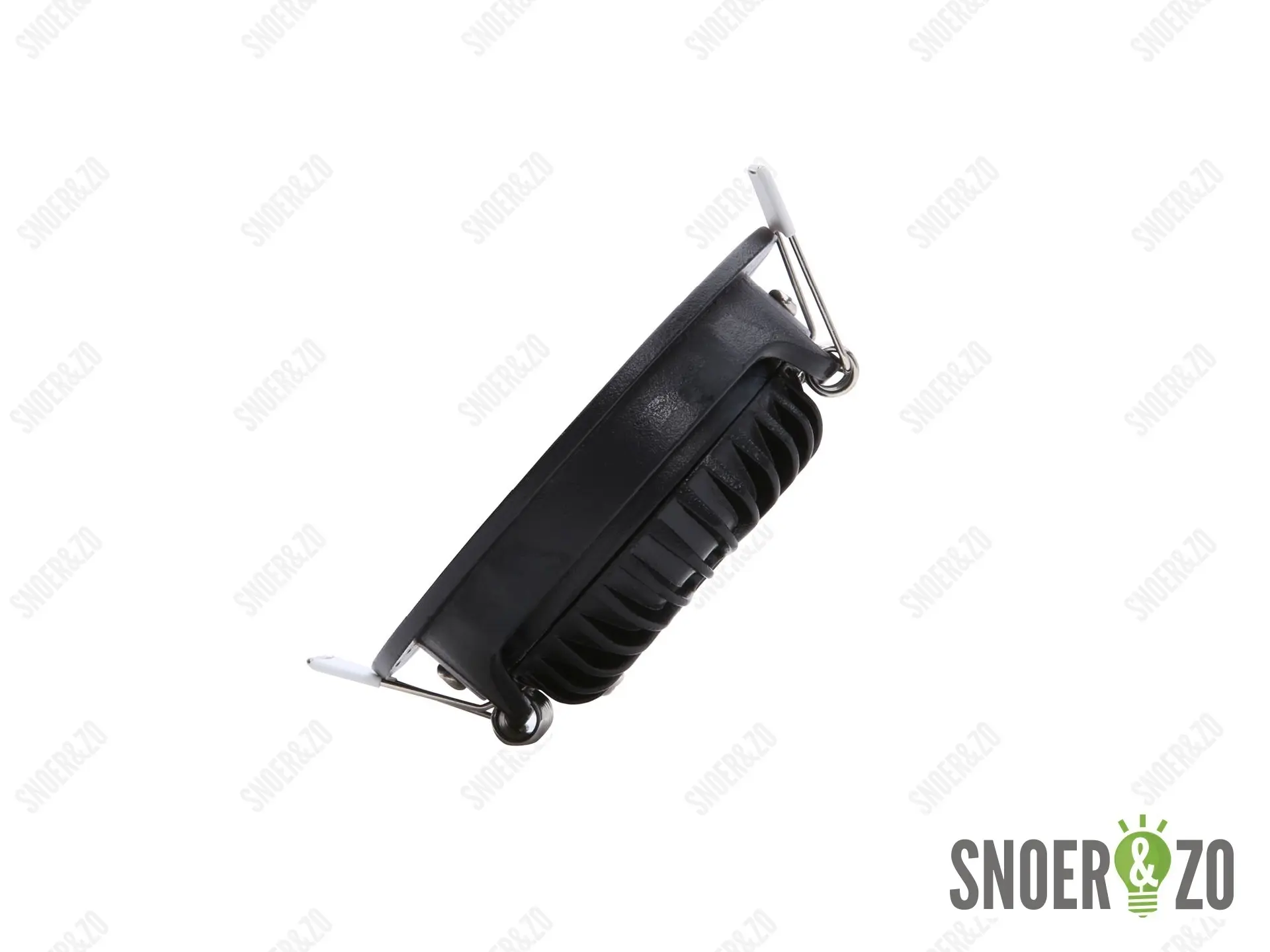 EcoDim dimbare led inbouwspot zwart - 2700K warm wit - IP54 - Ø 85mm
