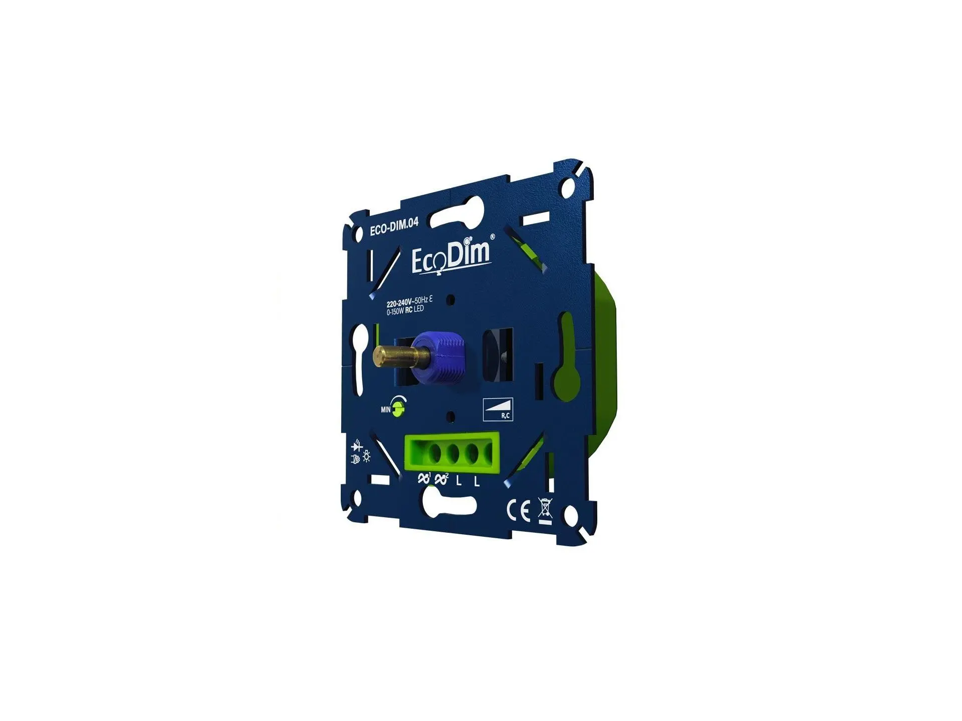 EcoDim ECO-DIM.04 LED inbouwdimmer 0-150W - RC