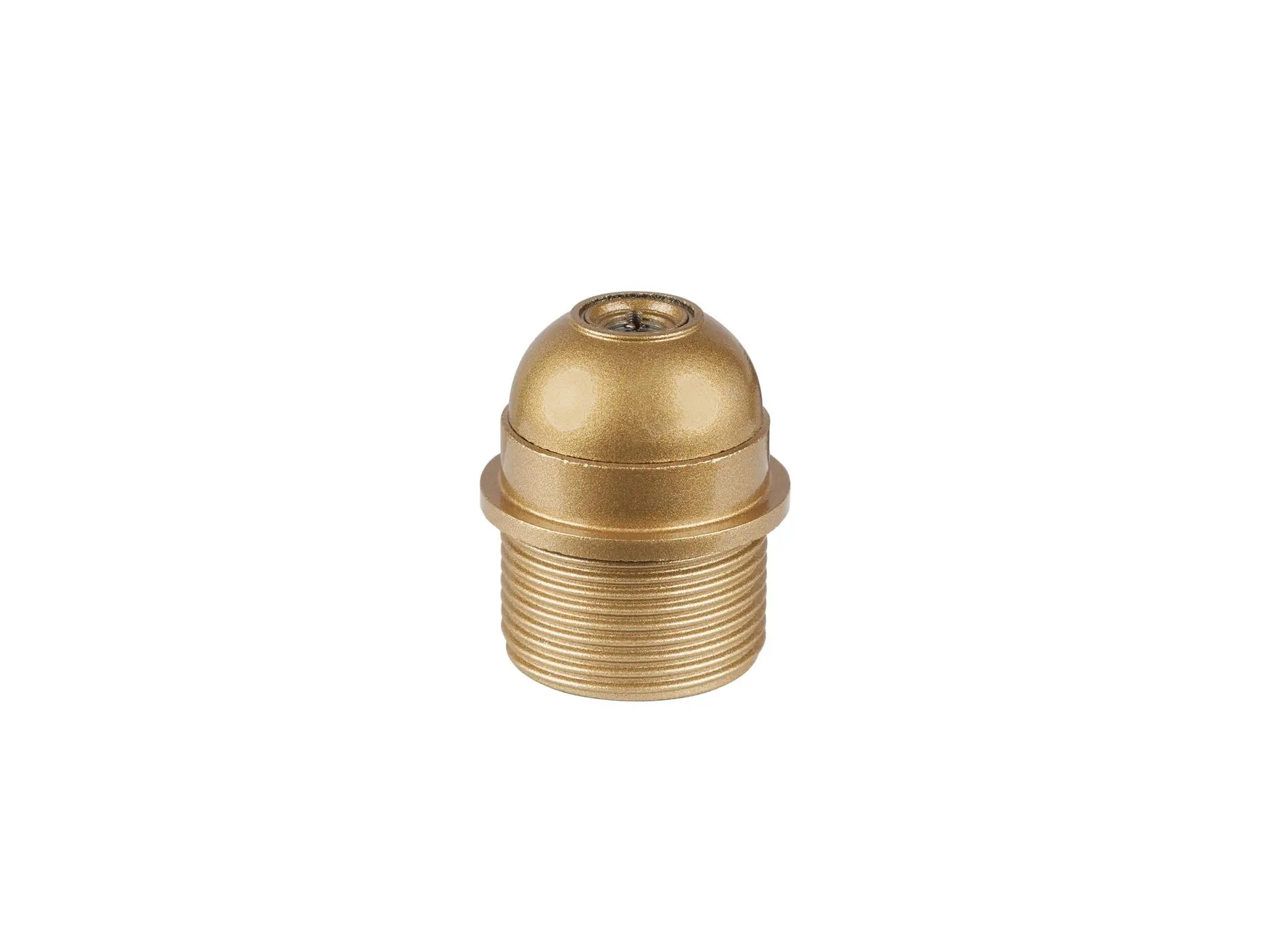 Fitting E27 bakeliet goud verhoogd