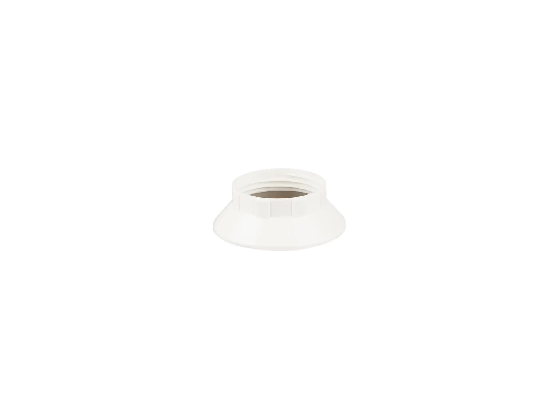 Fitting ring voor E14 fitting - kunststof wit - hoog model