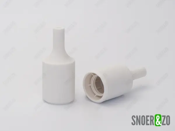 Fittinghuls siliconen cilinder wit E27
