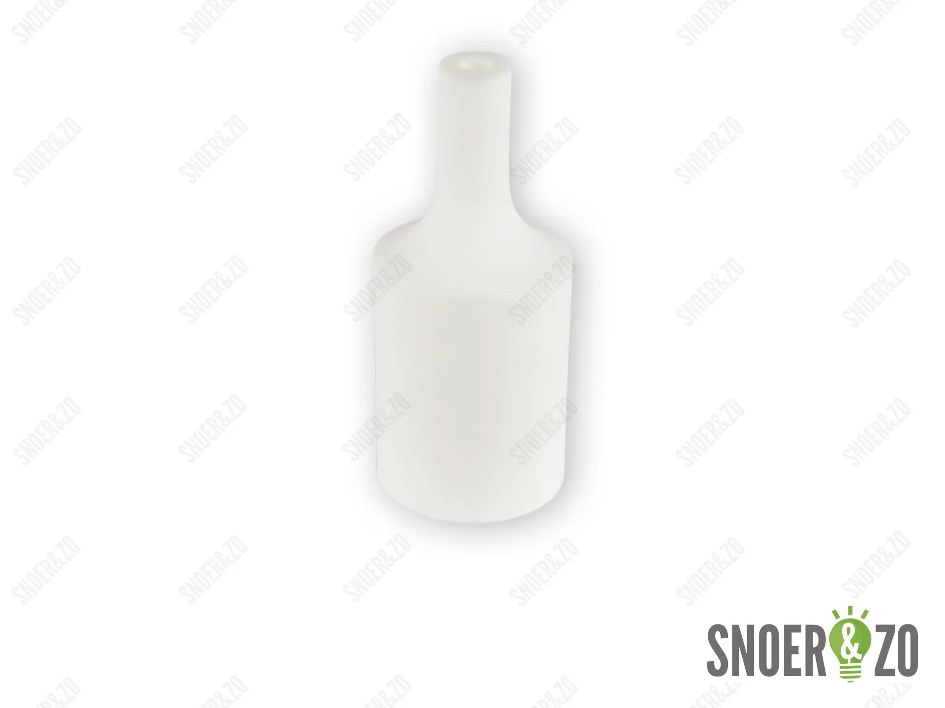 Fittinghuls siliconen cilinder wit E27
