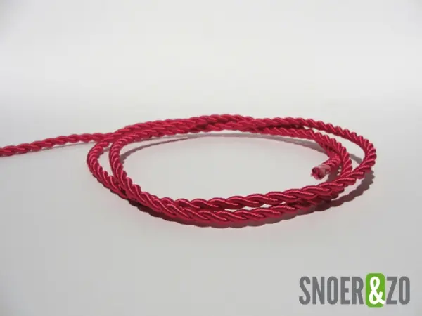 Gedraaid stofsnoer roze