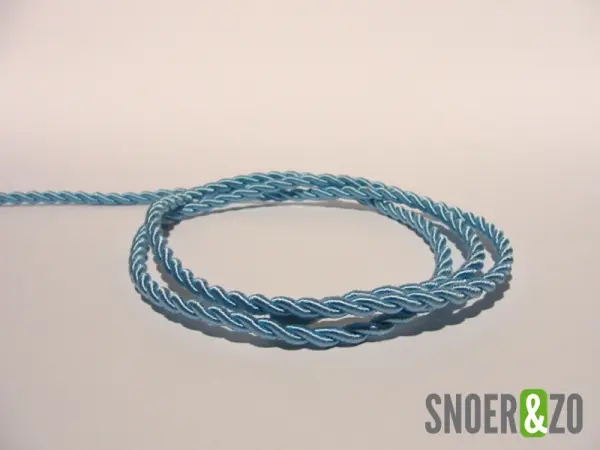 Gedraaid strijkijzersnoer blauw