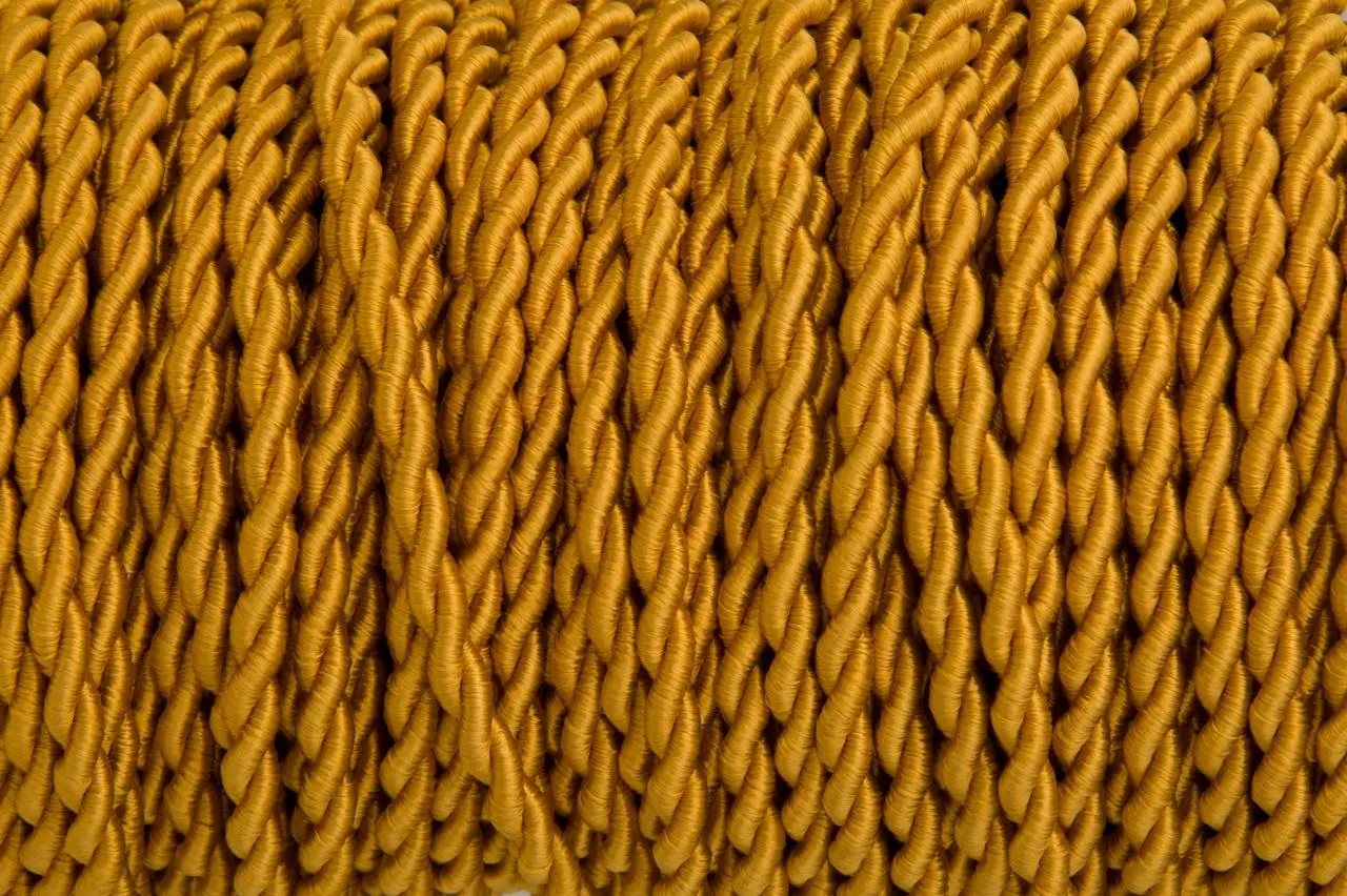 Goud gedraaid strijkijzersnoer - 2 aderig