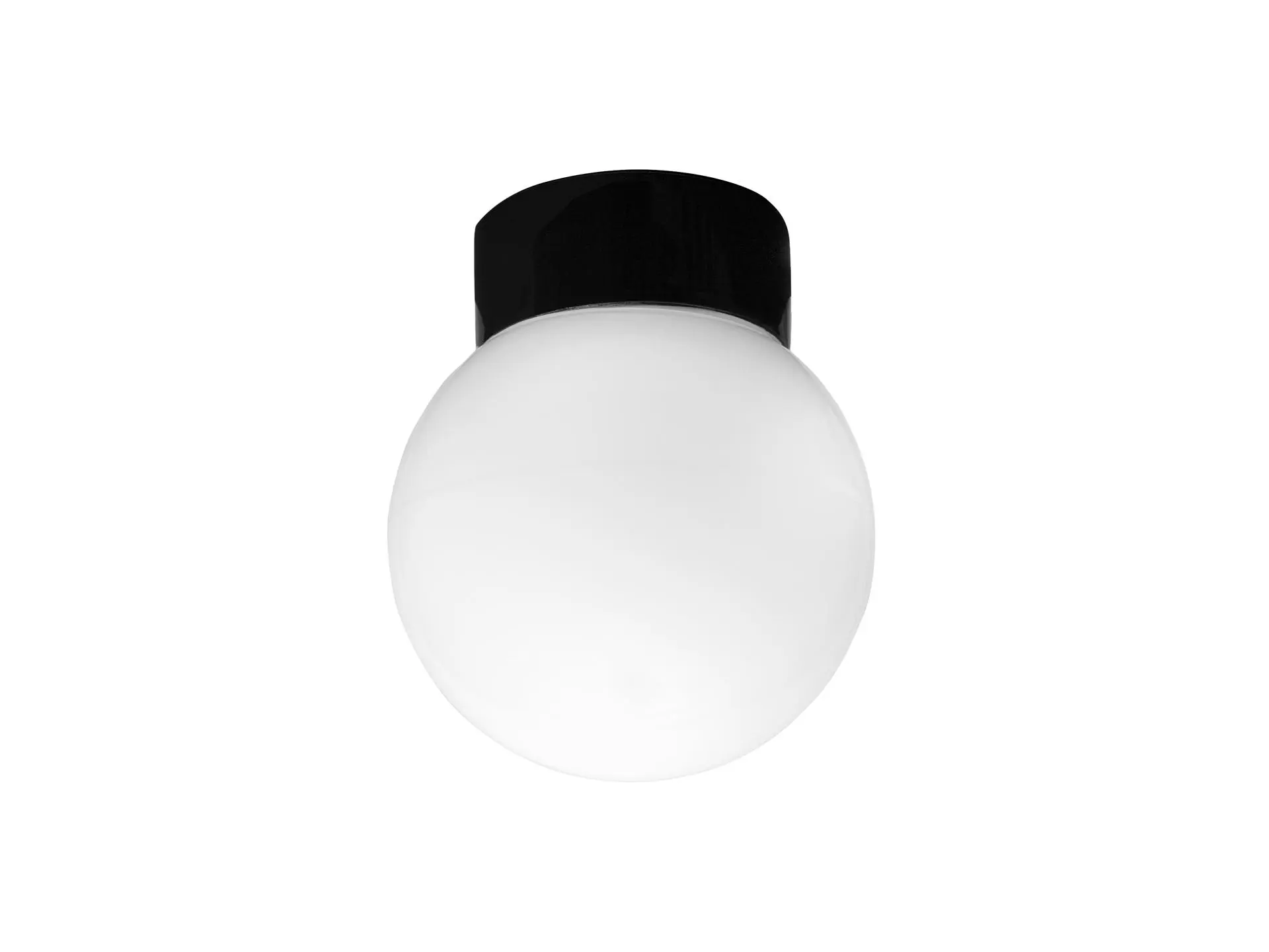 Ifö Electric Classic Globe 150 plafondlamp porselein zwart - opaal glas - E27