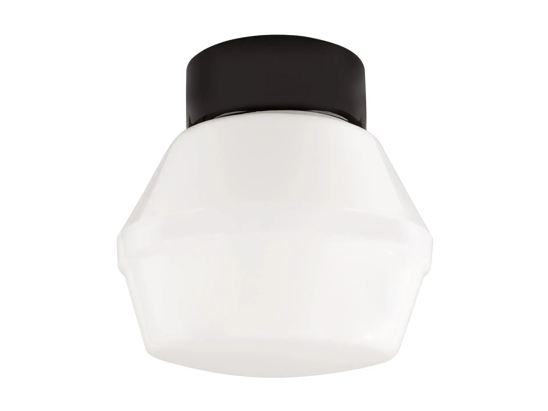 Ifö Electric Classic Retro plafondlamp porselein zwart - opaal glas - E27