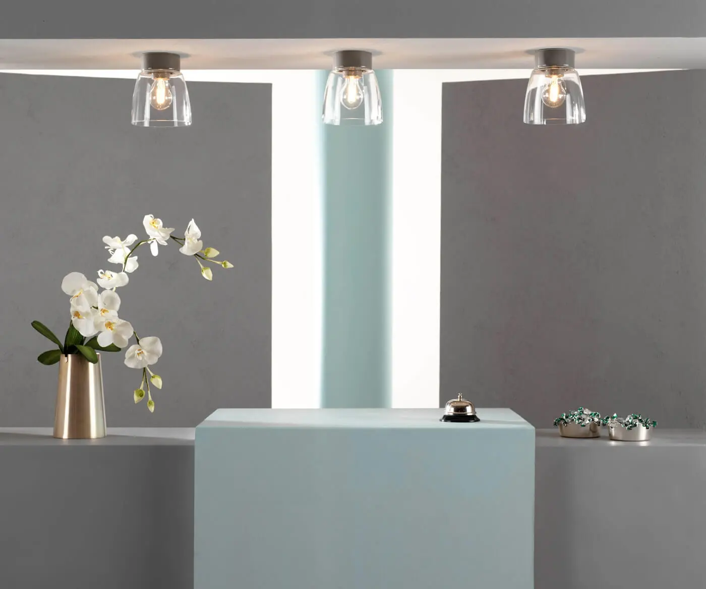 Ifö Electric plafondlamp open klara porselein wit helder glas E27