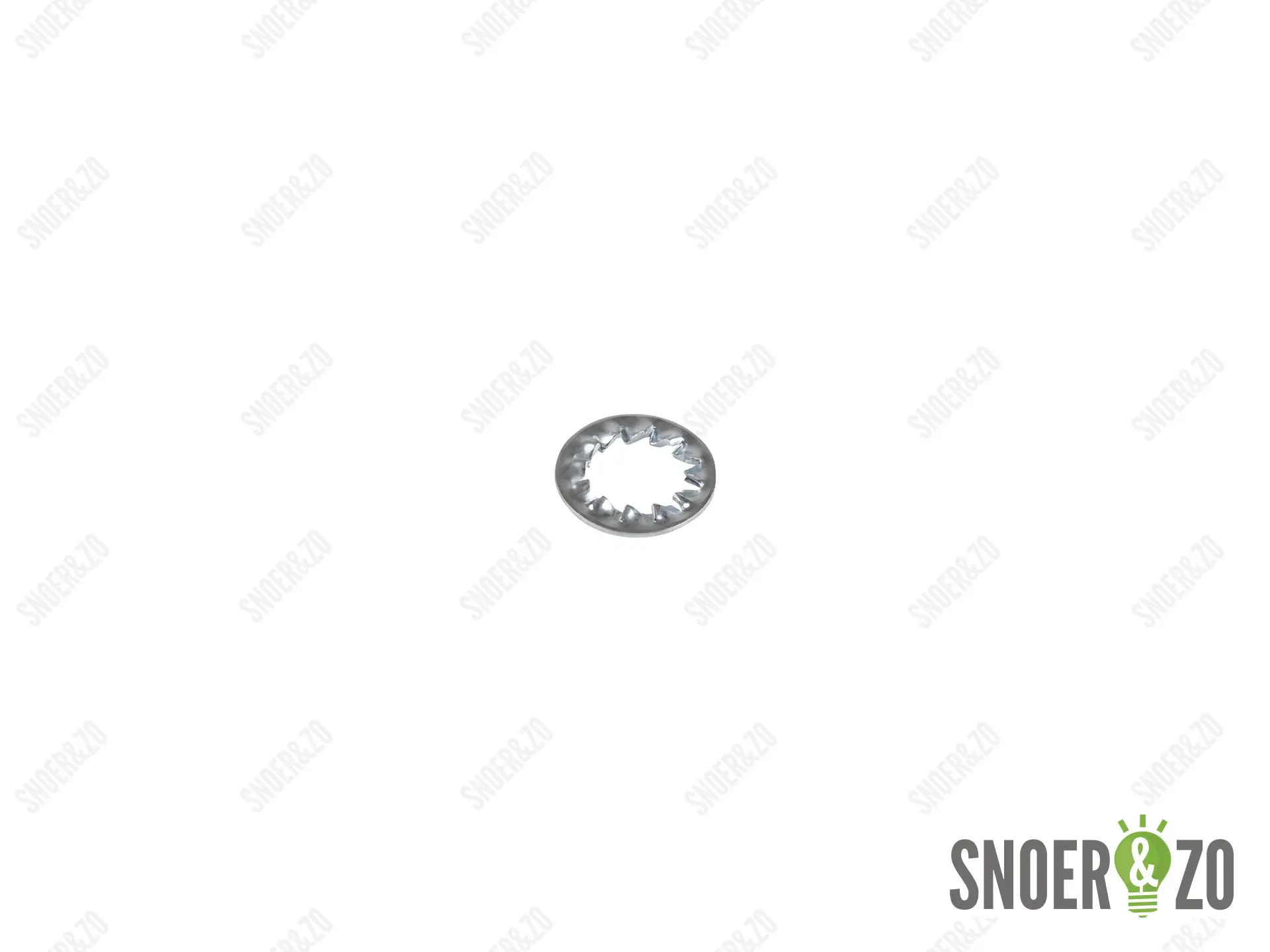 Kartelring metaal 18 mm met gat 10.5 mm