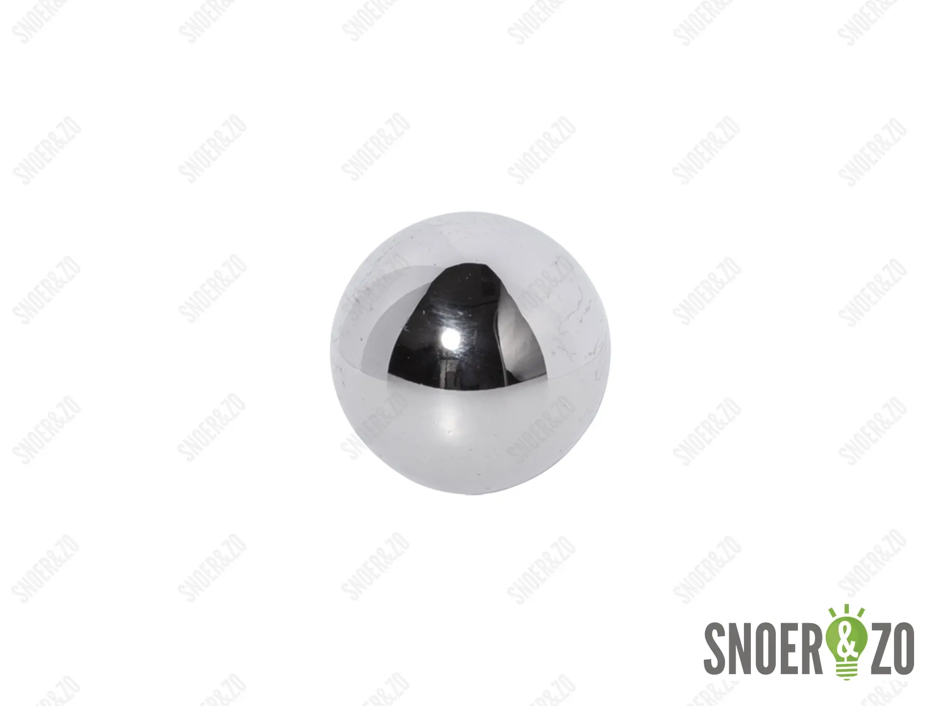Kogel chroom 40 mm met 1 gat binnendraad M10X1