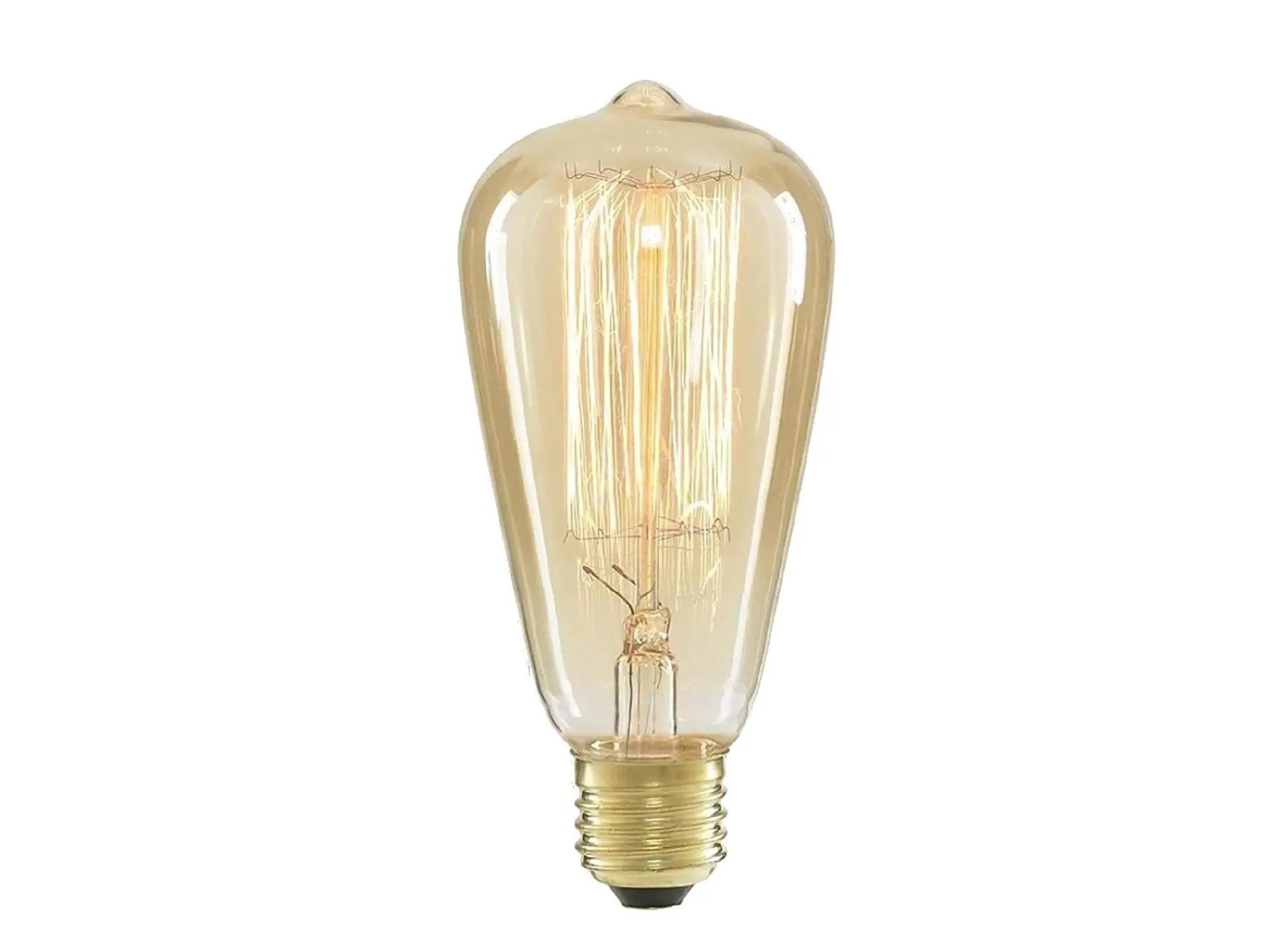 Kooldraadlamp edison ST64 goud 40W E27