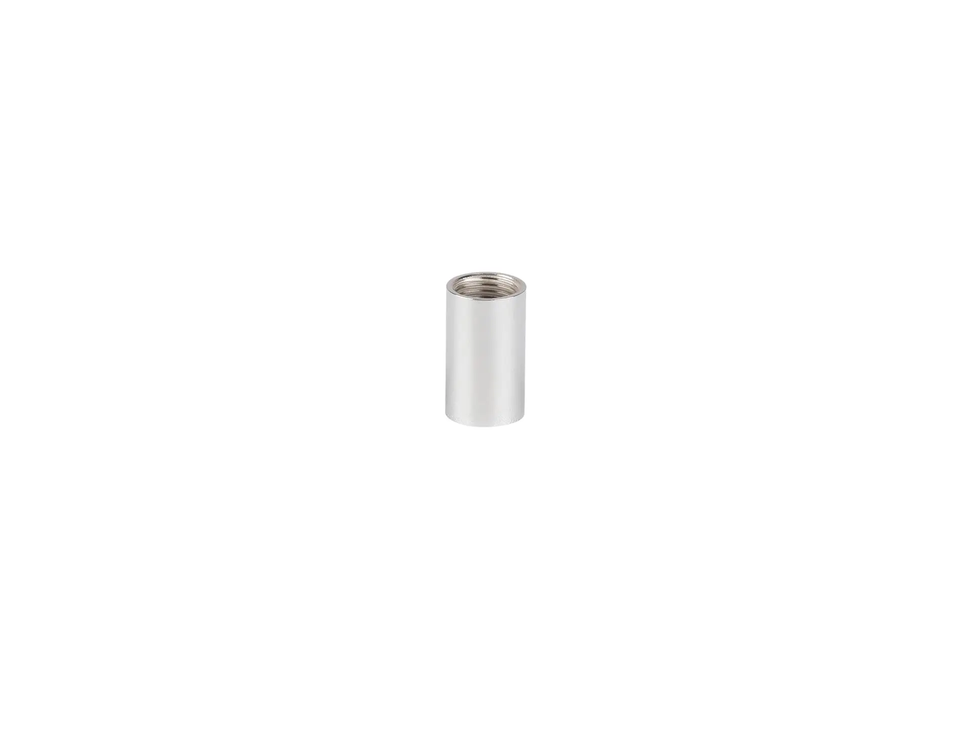 Koppelstuk chroom binnendraad M10x1 - lengte 20 mm