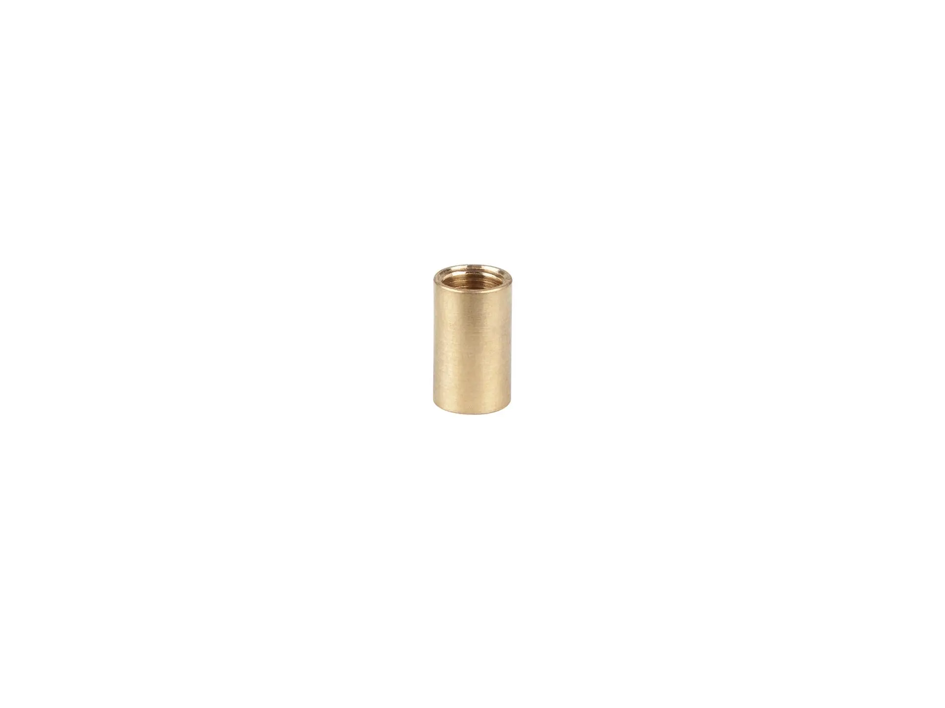 Koppelstuk messing binnendraad M10x1 - lengte 20 mm