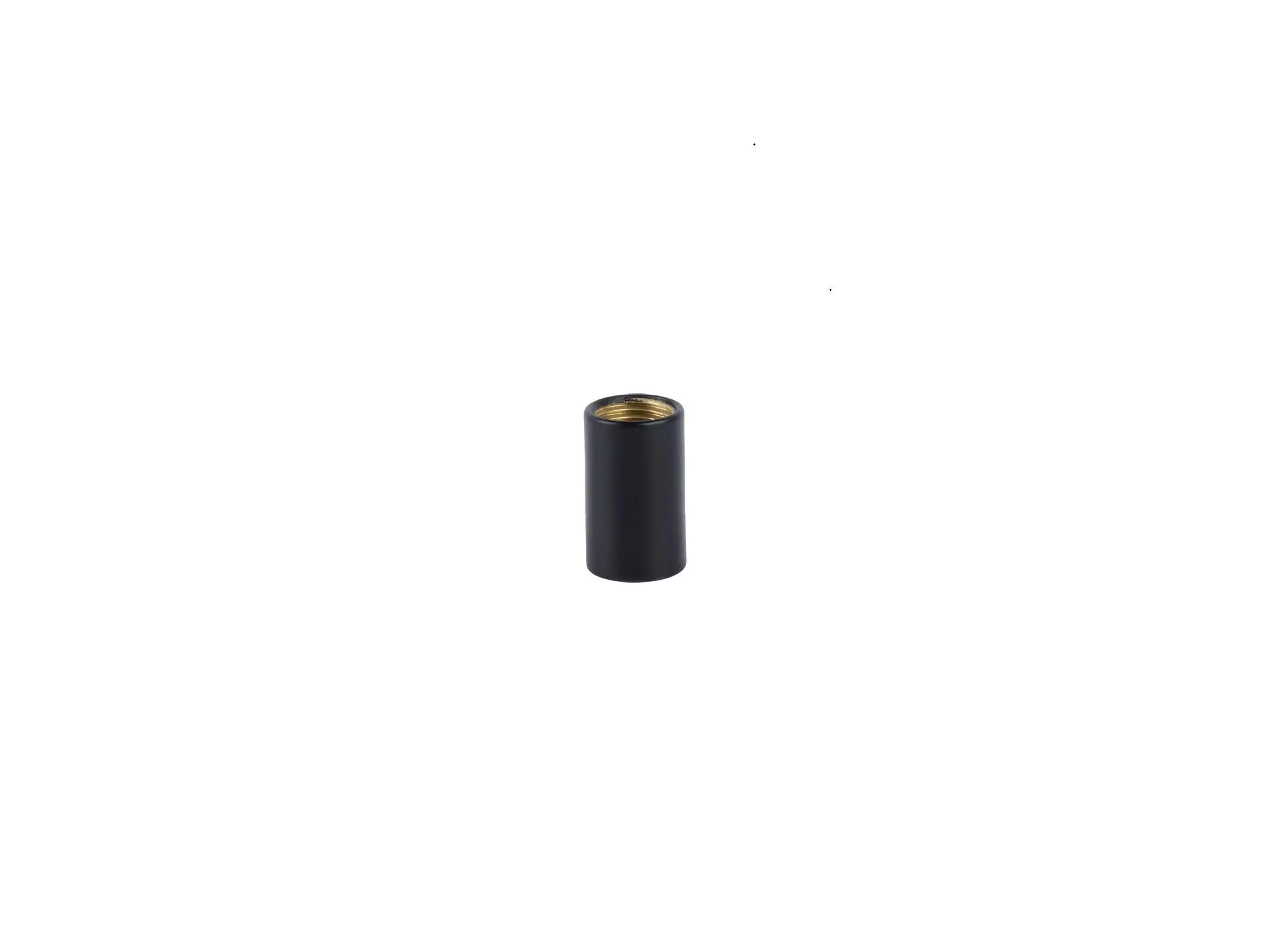 Koppelstuk zwart binnendraad M10x1 - lengte 12 mm