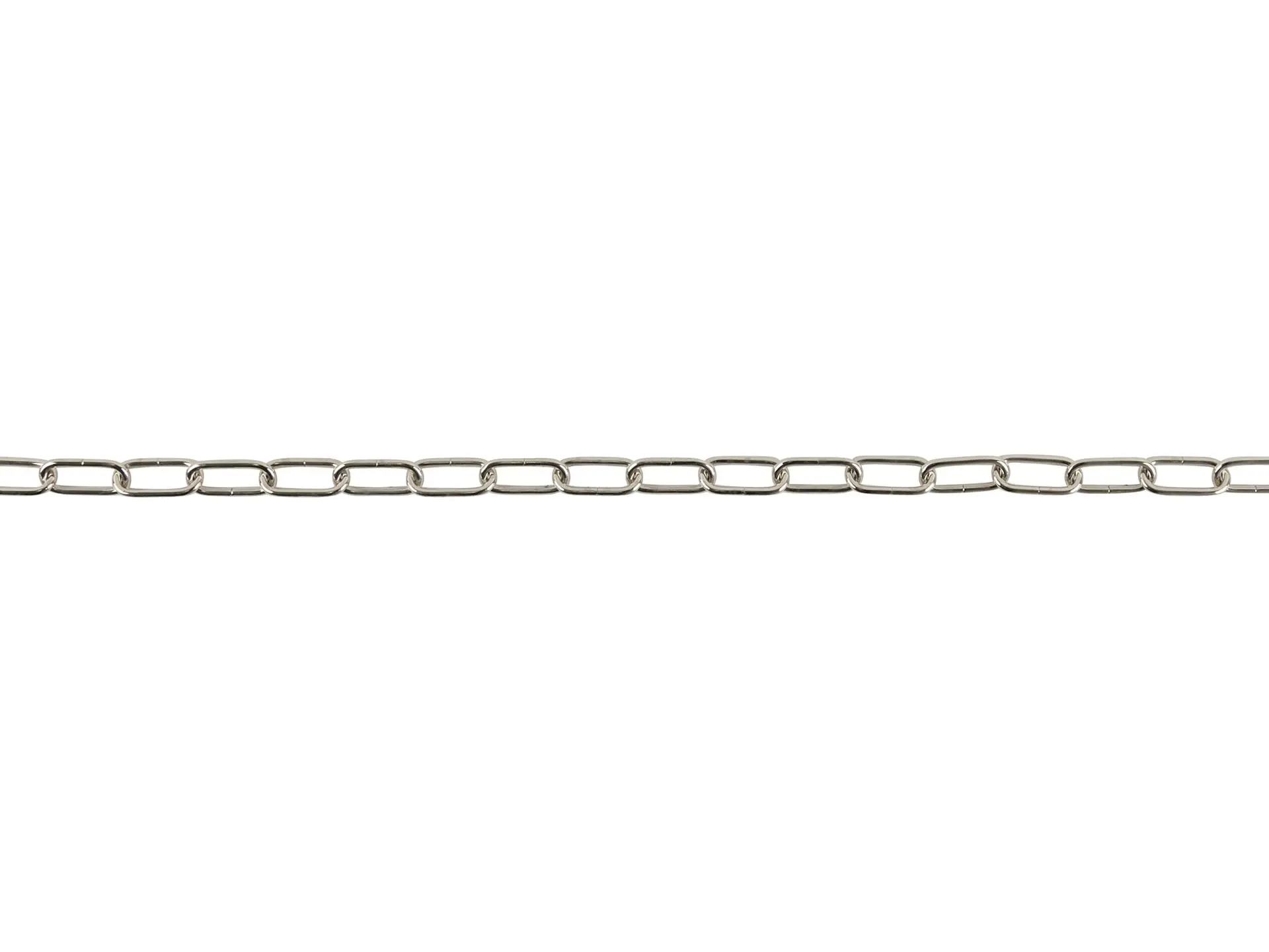 Lamp ketting chroom 20x10mm