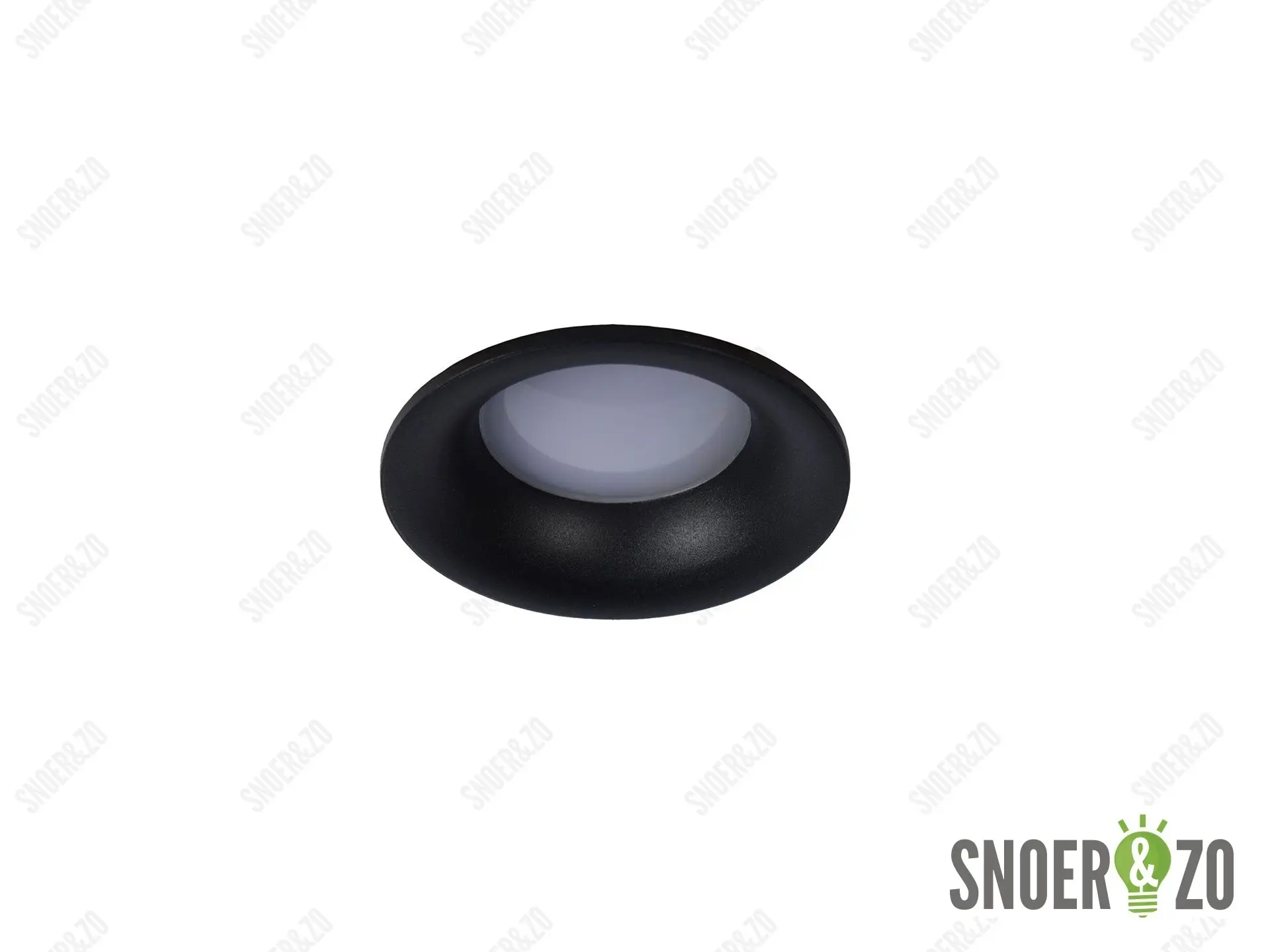 Lucide inbouwspot ziva rond zwart IP44