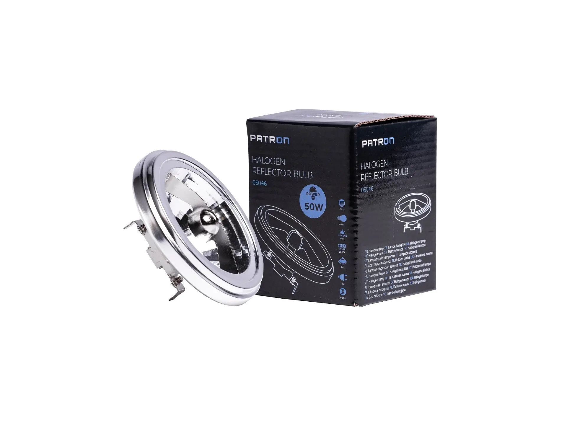 Patron Halogeenlamp Halospot 111 50W 12V G53 FL 24°
