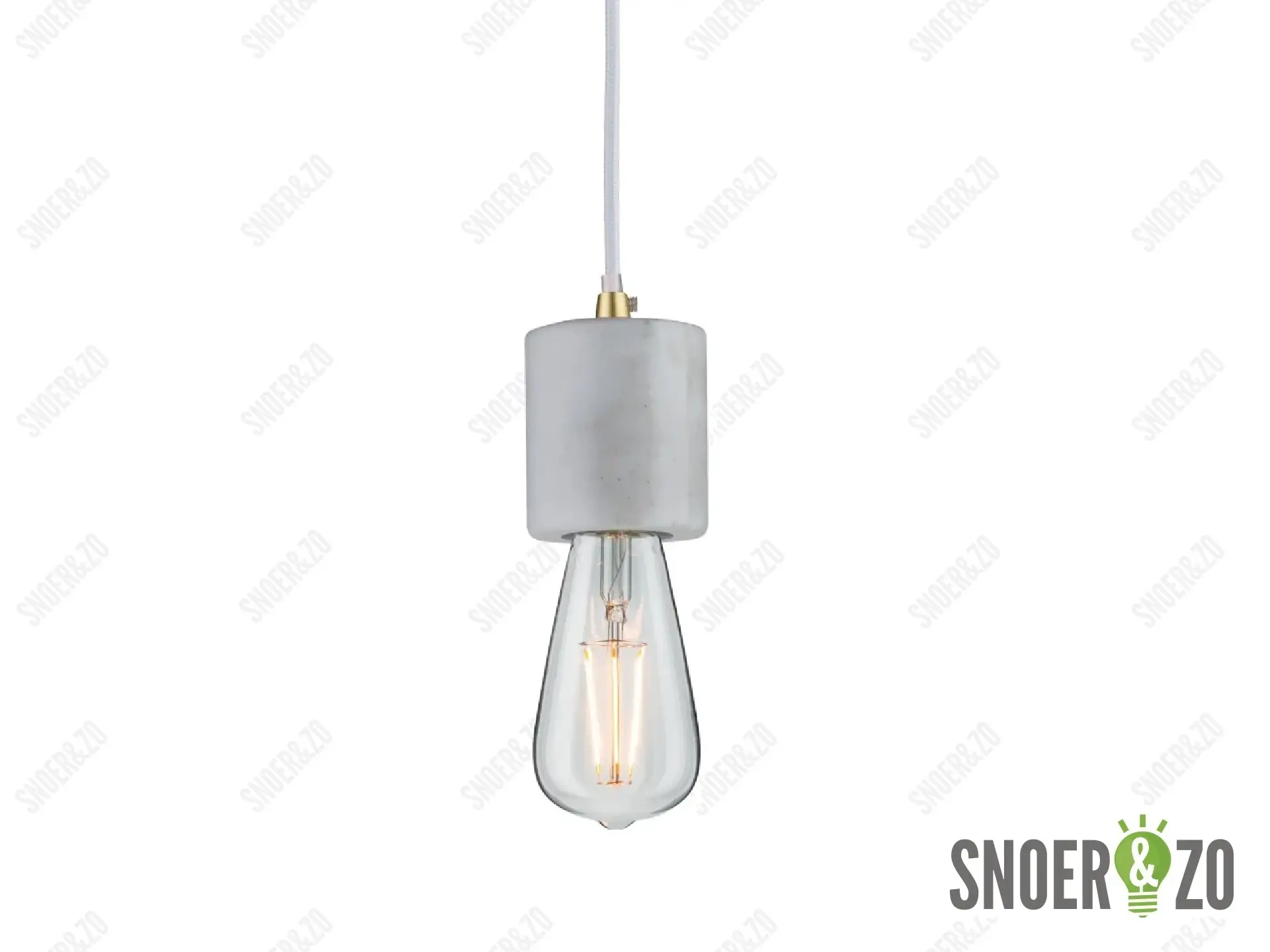 Paulmann hanglamp nordin E27 wit marmer goud