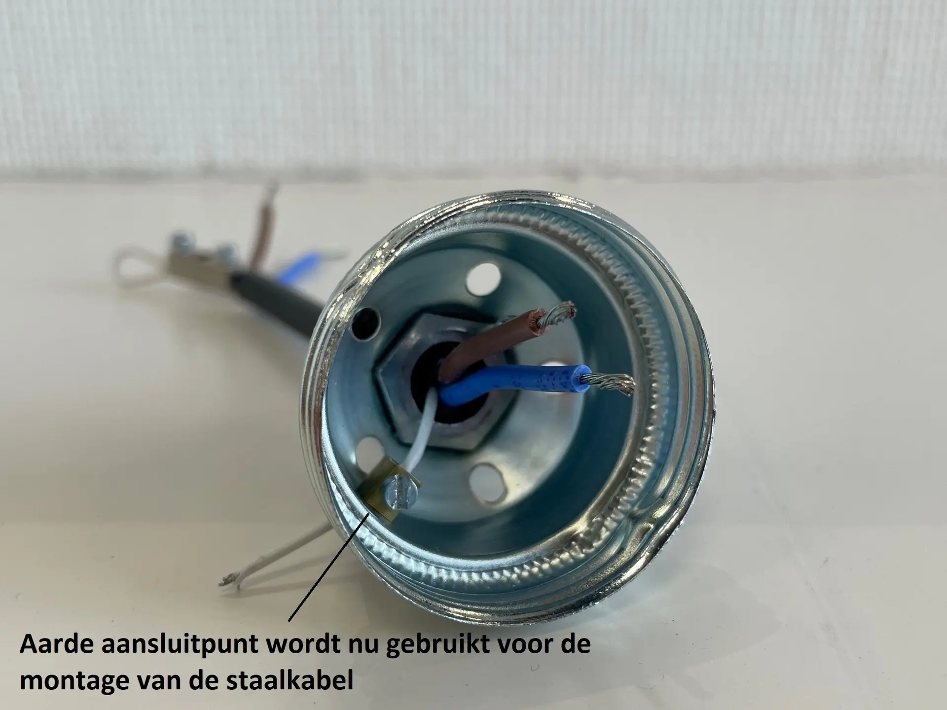 Pendelsnoer met staaldraad transparant 3x0,75 mm²