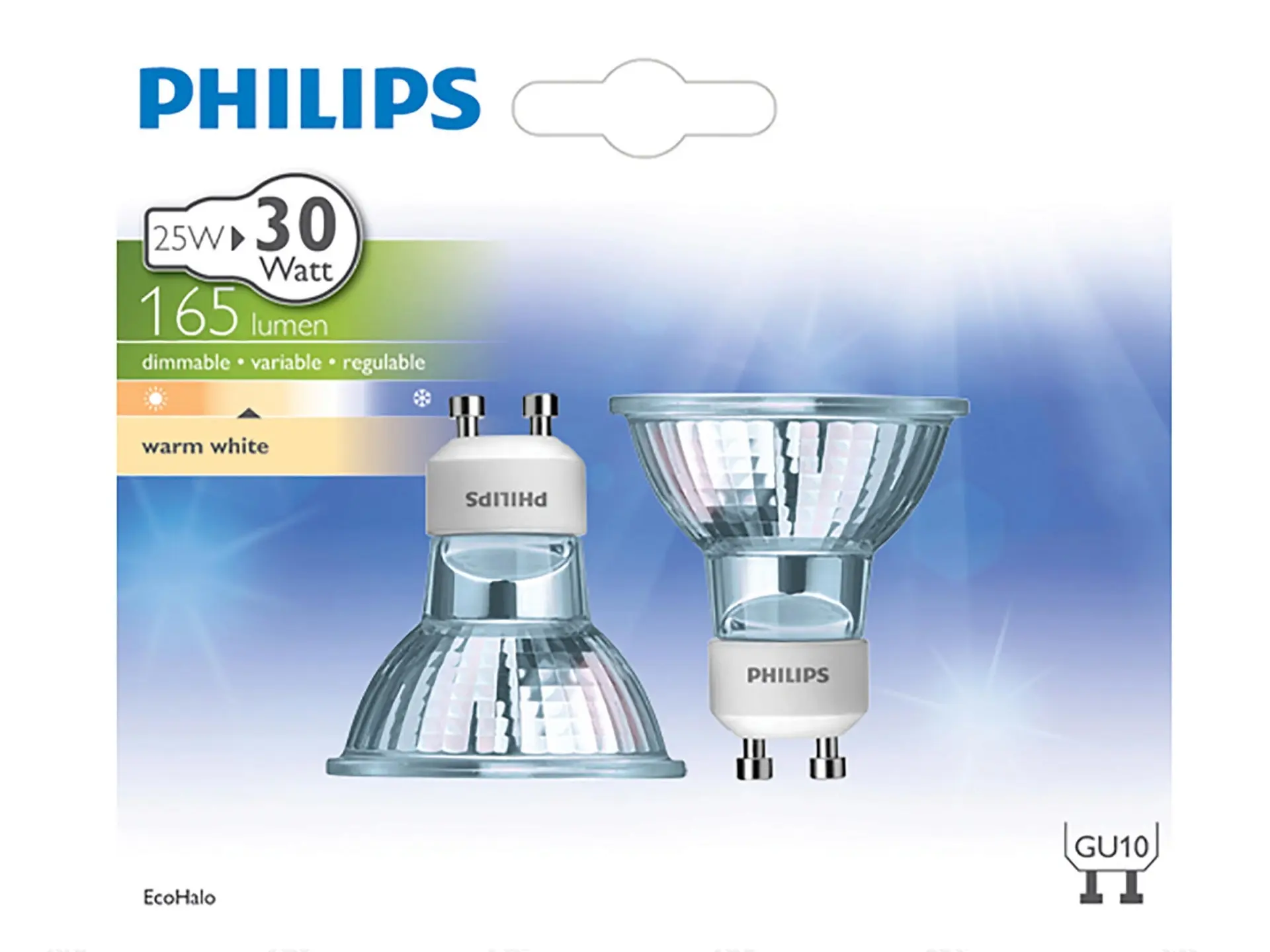 Philips Eco Twist halogeenlamp GU10 25W 40° ( blister 2 stuks ) - EV