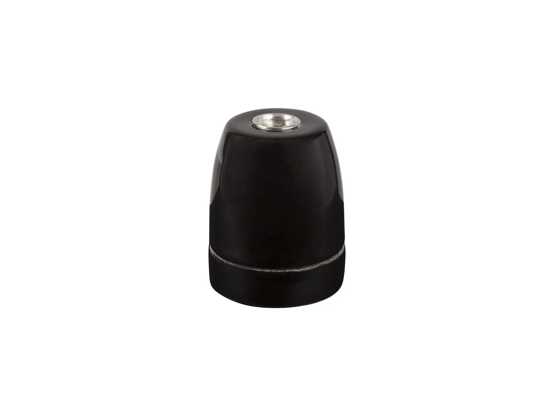 Porselein fitting E27 zwart