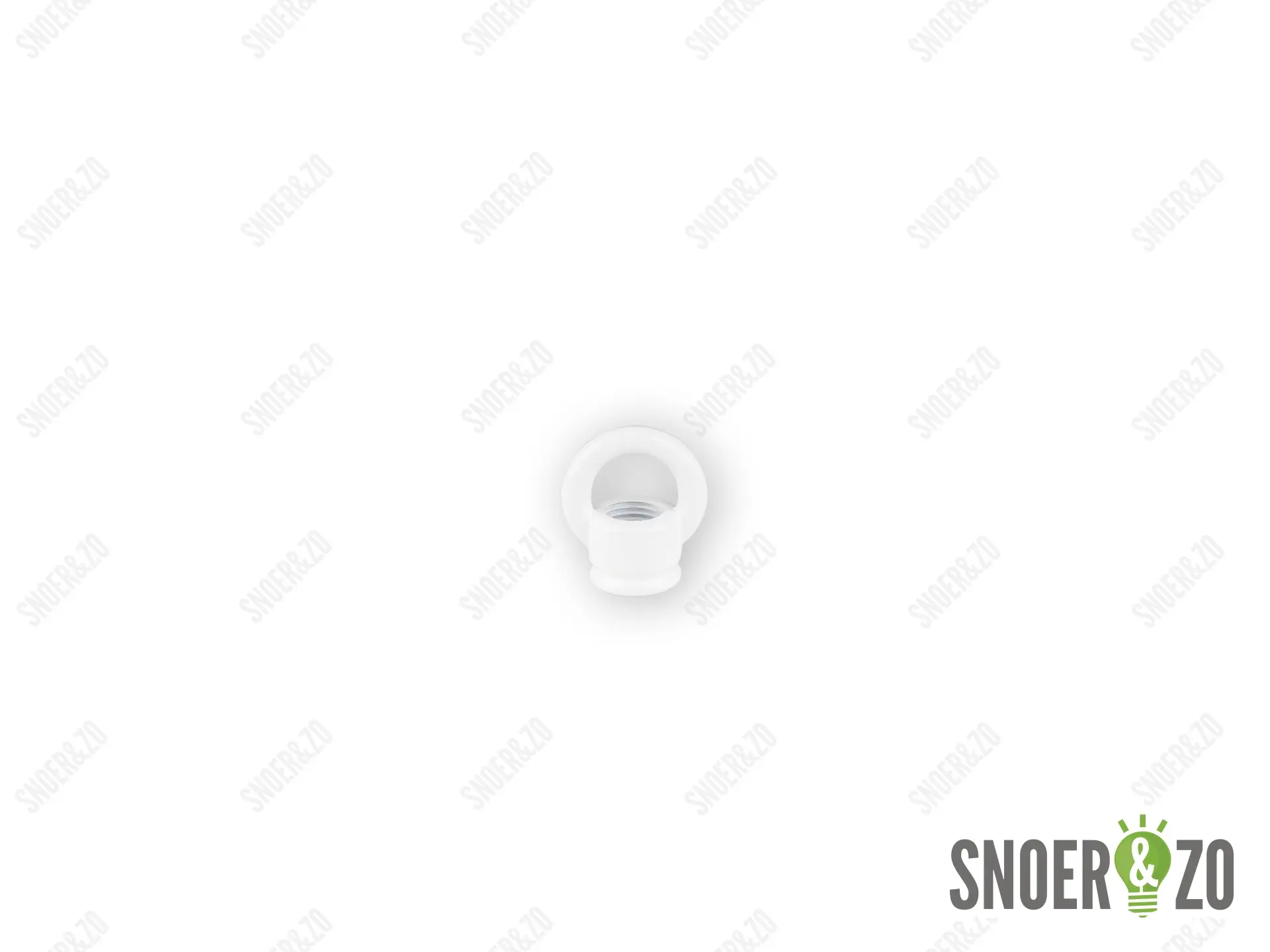 Ringnippel wit 22 mm - M10x1 binnendraad