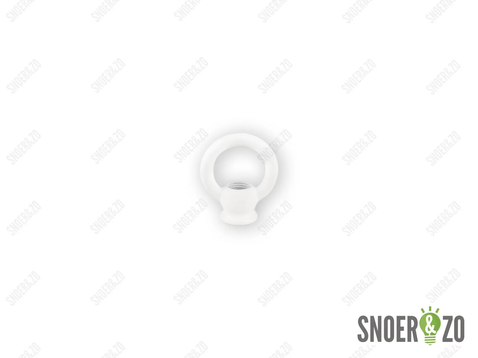 Ringnippel wit 30 mm - M10x1 binnendraad