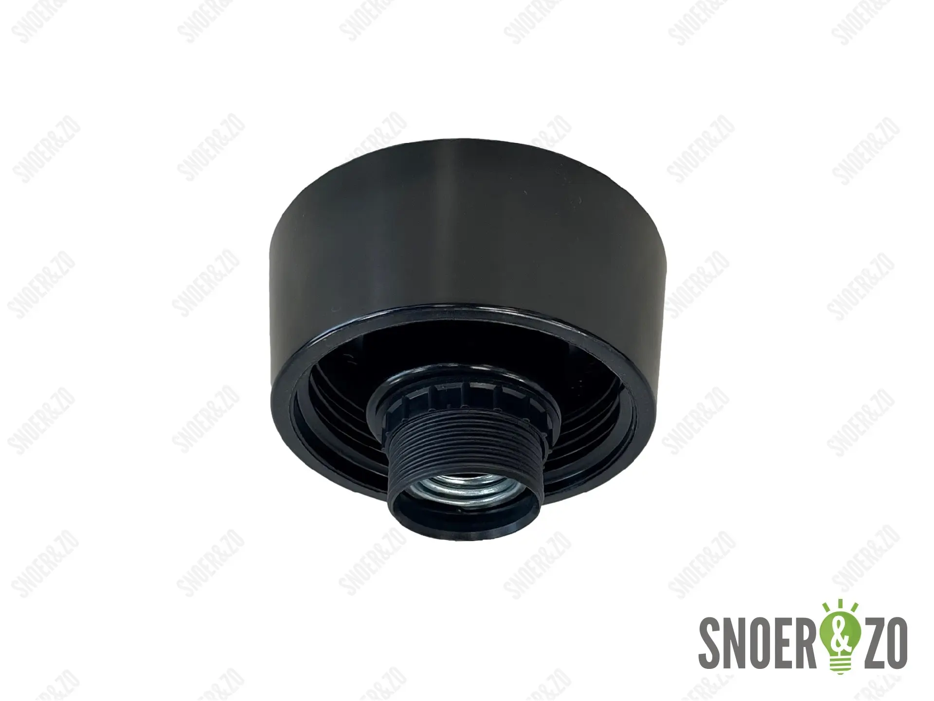 Schroefrand bakeliet 60W E27 zwart