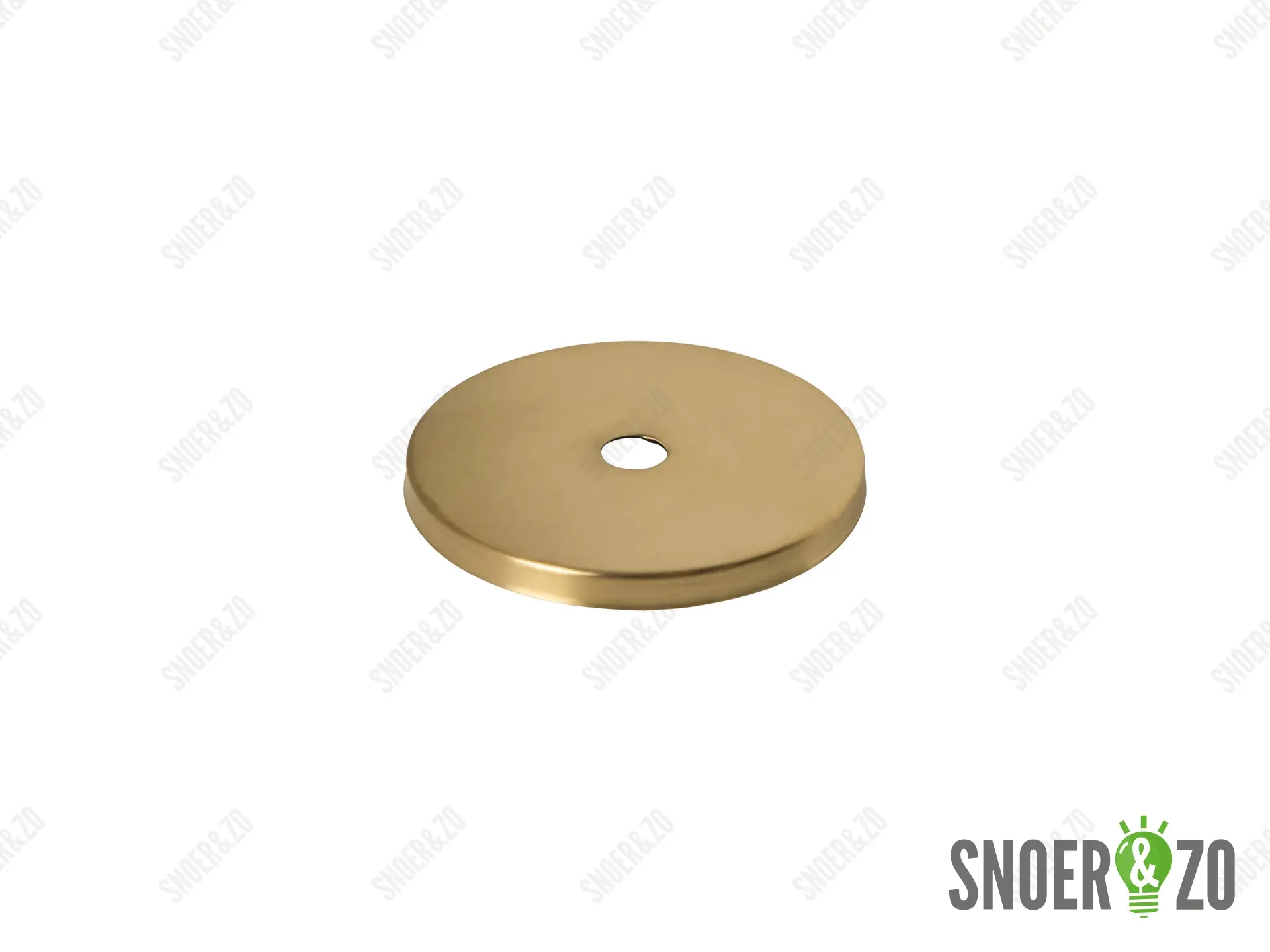 Sier afdekplaat cilinder messing - 7 cm