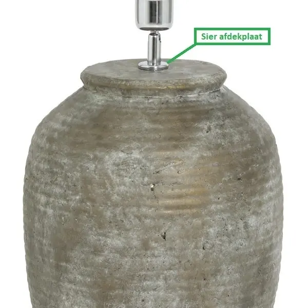 Sier afdekplaat cilinder messing glans - 6 cm