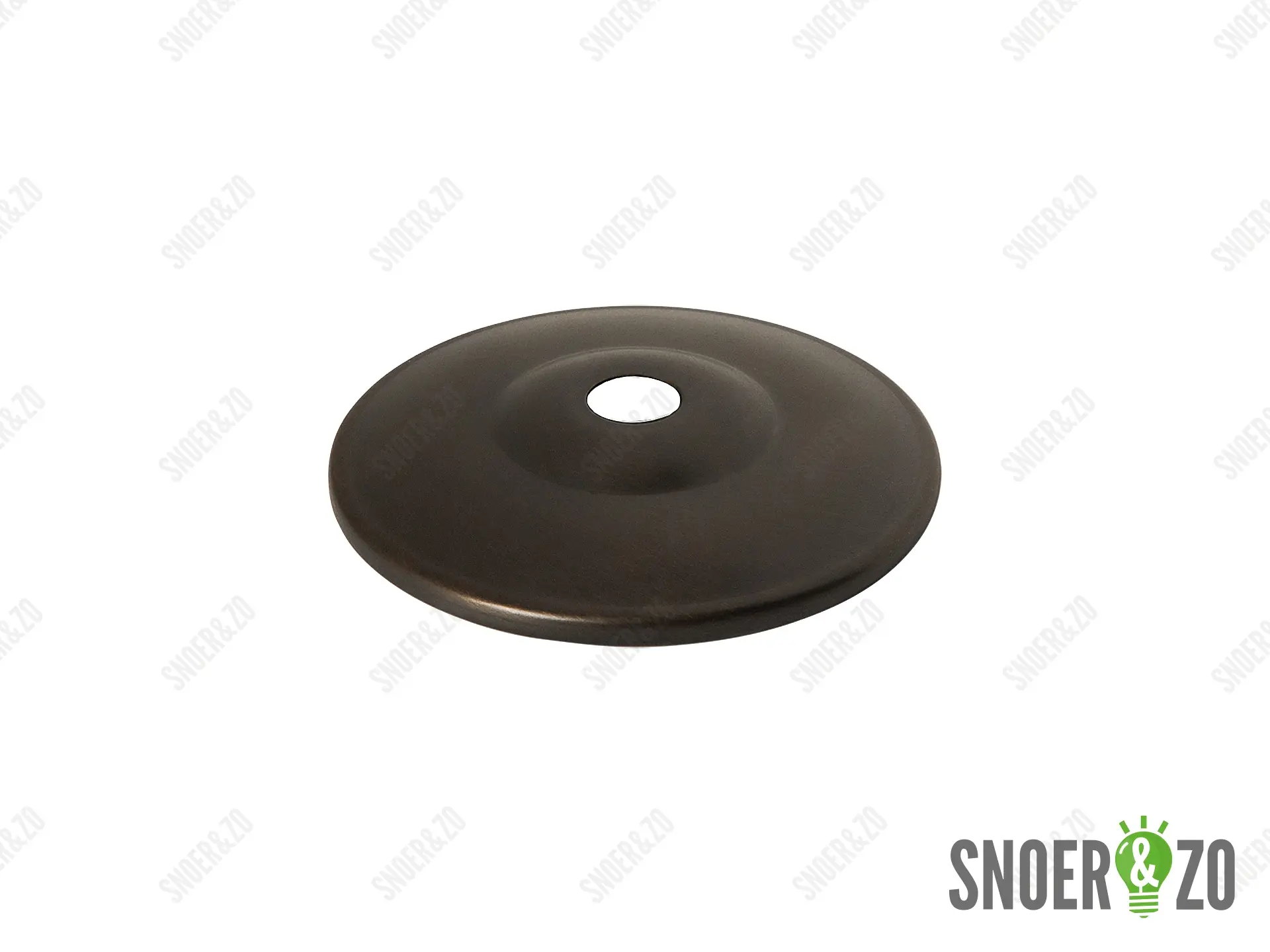 Sier afdekplaat deco brons - 6.5 cm