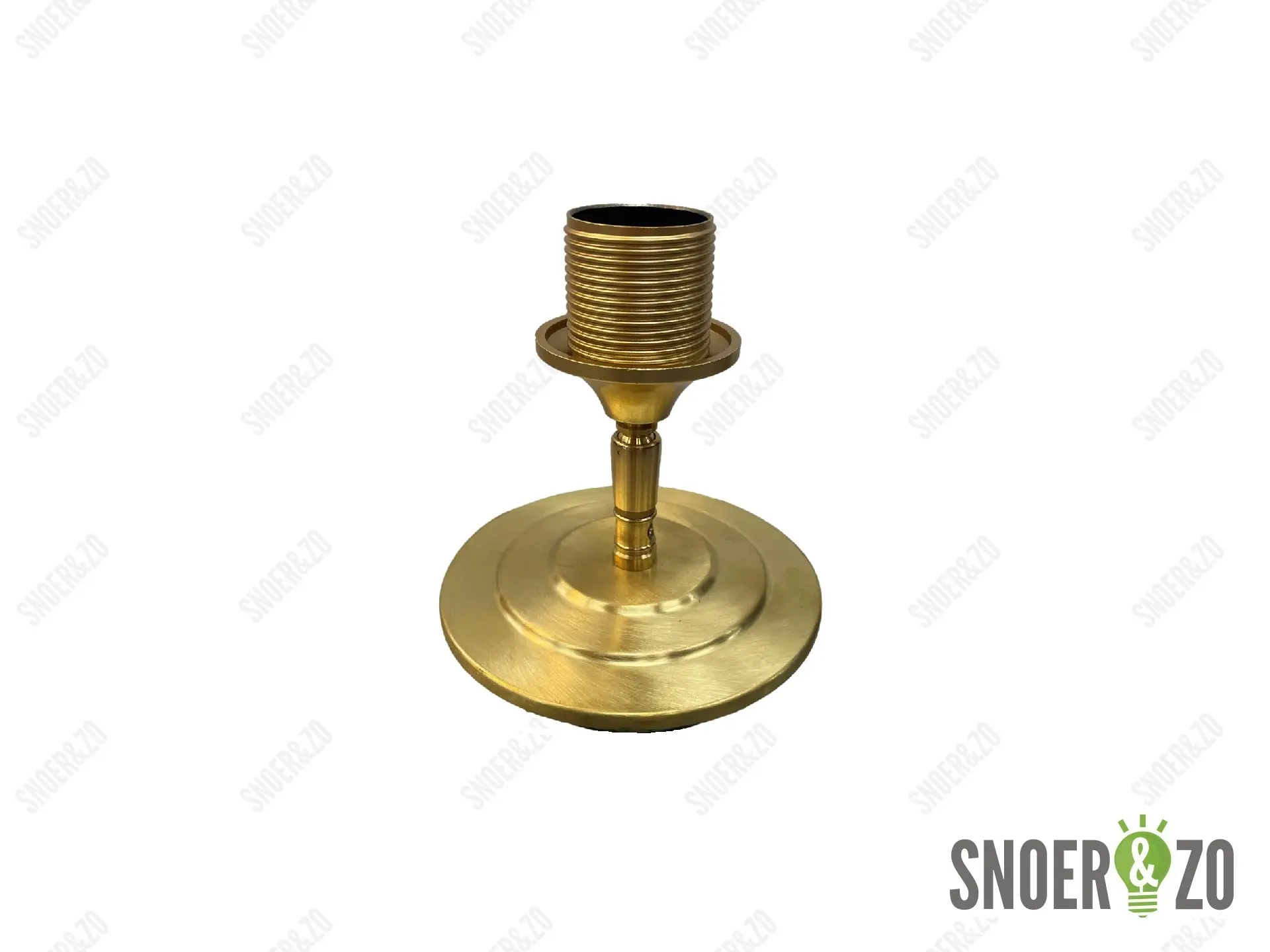 Sier afdekplaat getrapt messing - 13 cm
