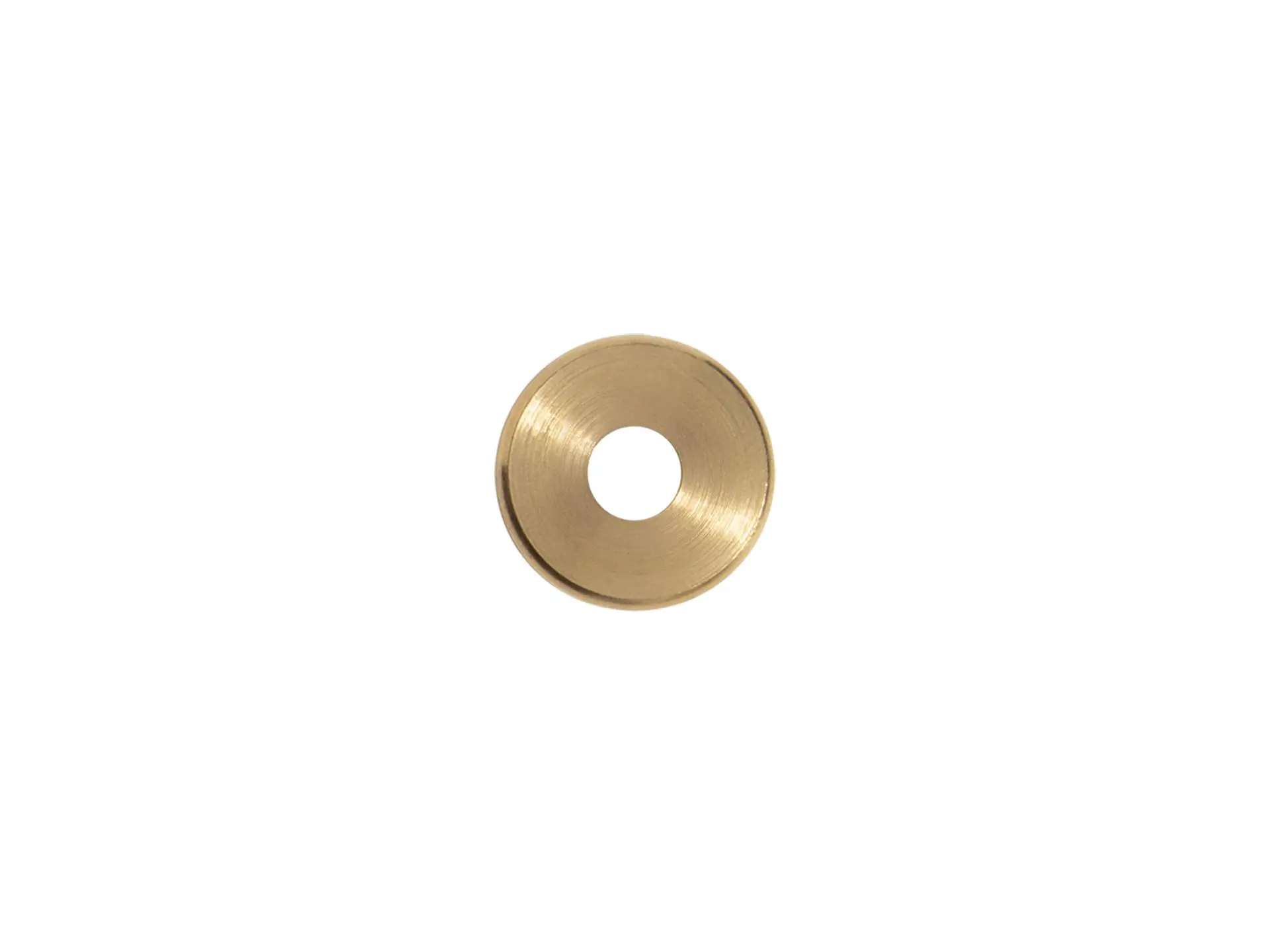 Sierafdekplaat flow messing - 2.5 cm met gat