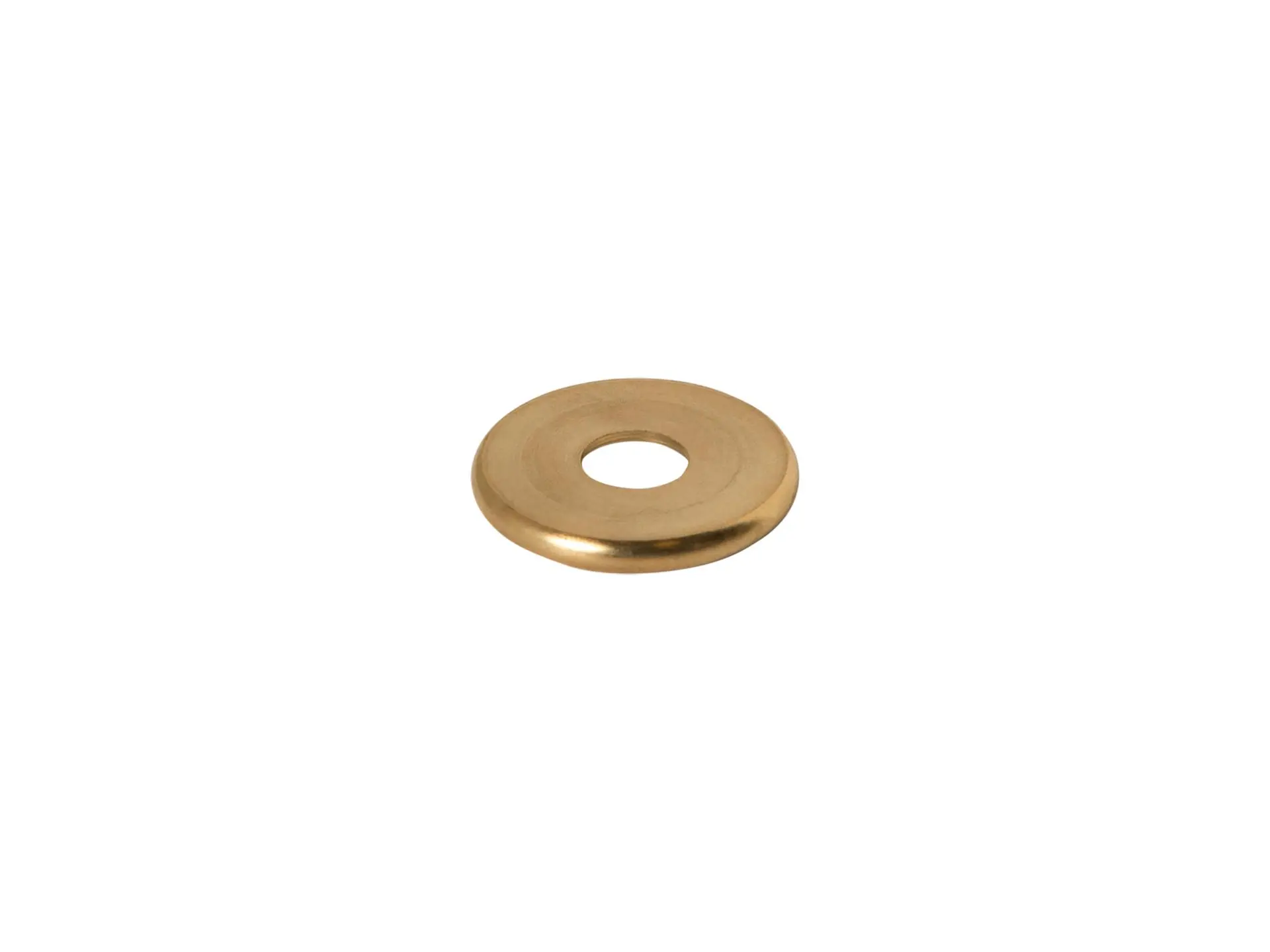 Sierafdekplaat flow messing - 2.5 cm met gat