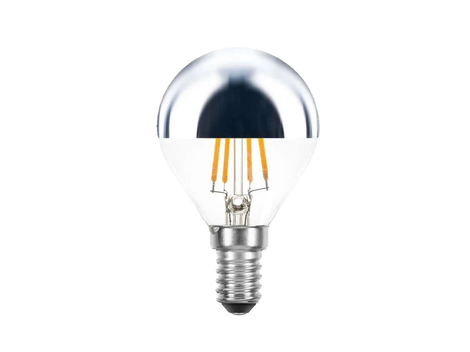 SPL LED filament kogel kopspiegellamp 4W E14 zilver dimbaar