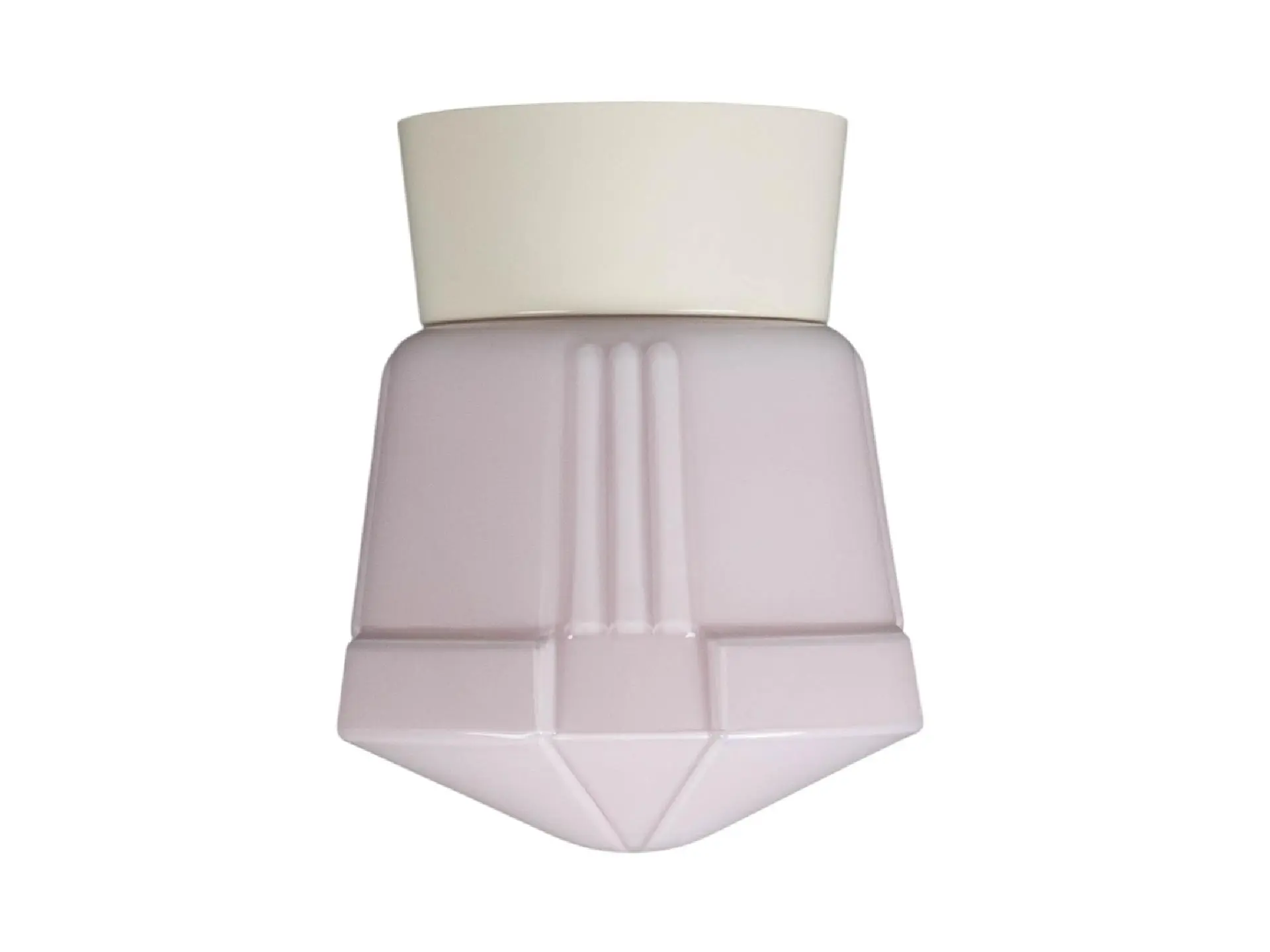 Thabur plafonnière deco roze met witte houder