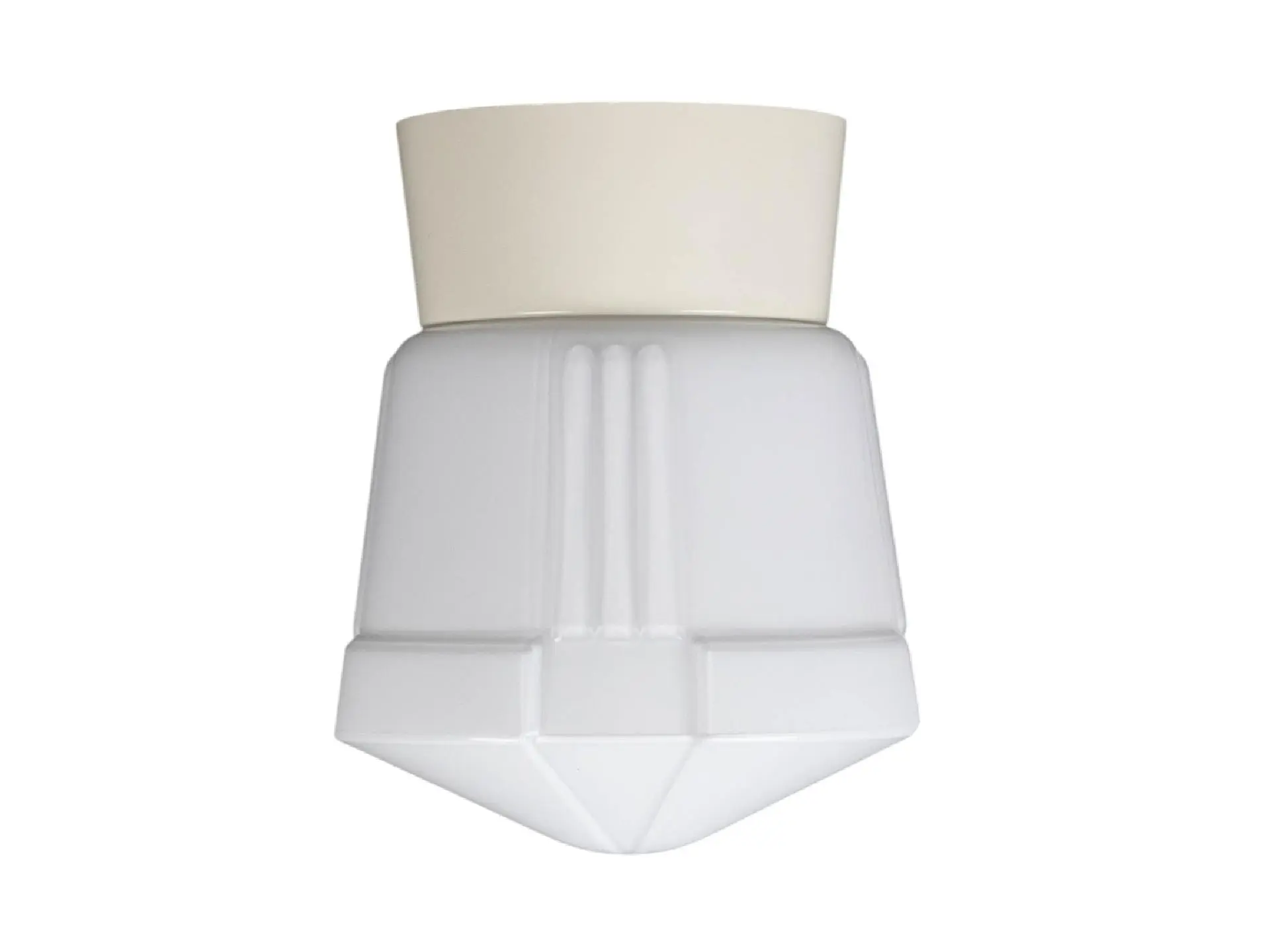 Thabur plafonnière deco wit met witte houder