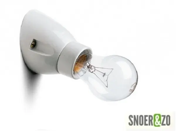 THPG wandlamp wit porselein schuin E27