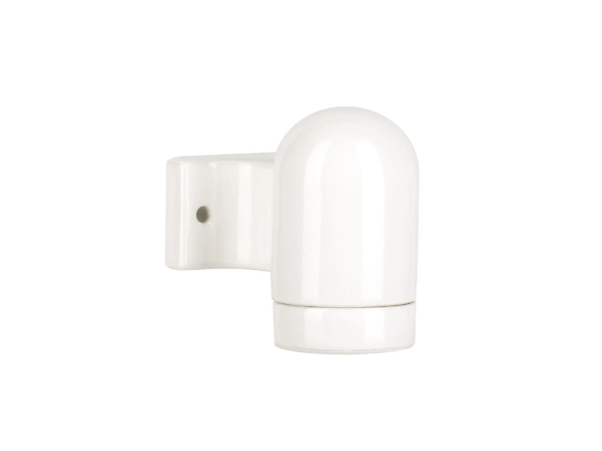 Wandlamp porselein haak E27 wit