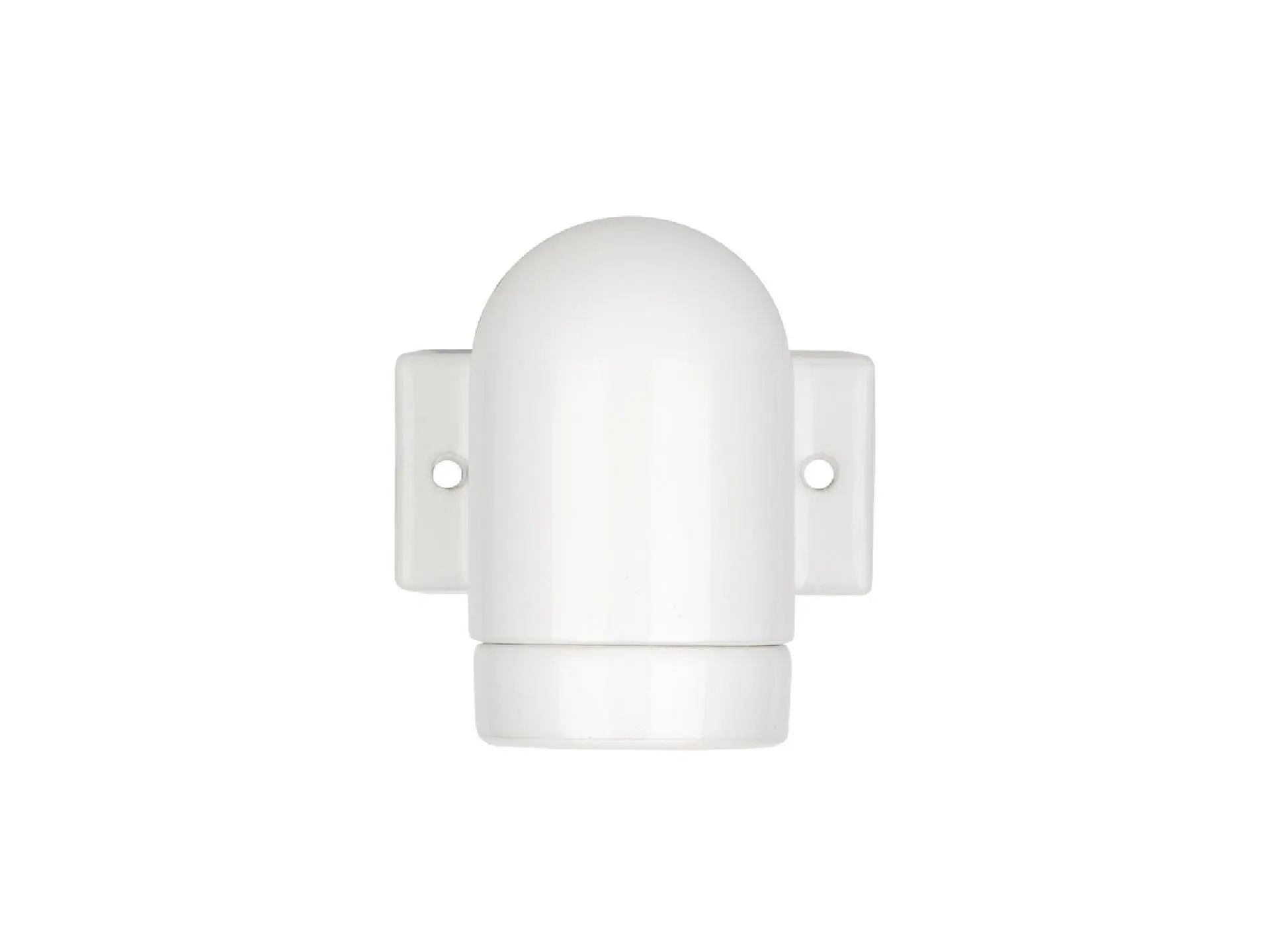 Wandlamp porselein haak E27 wit