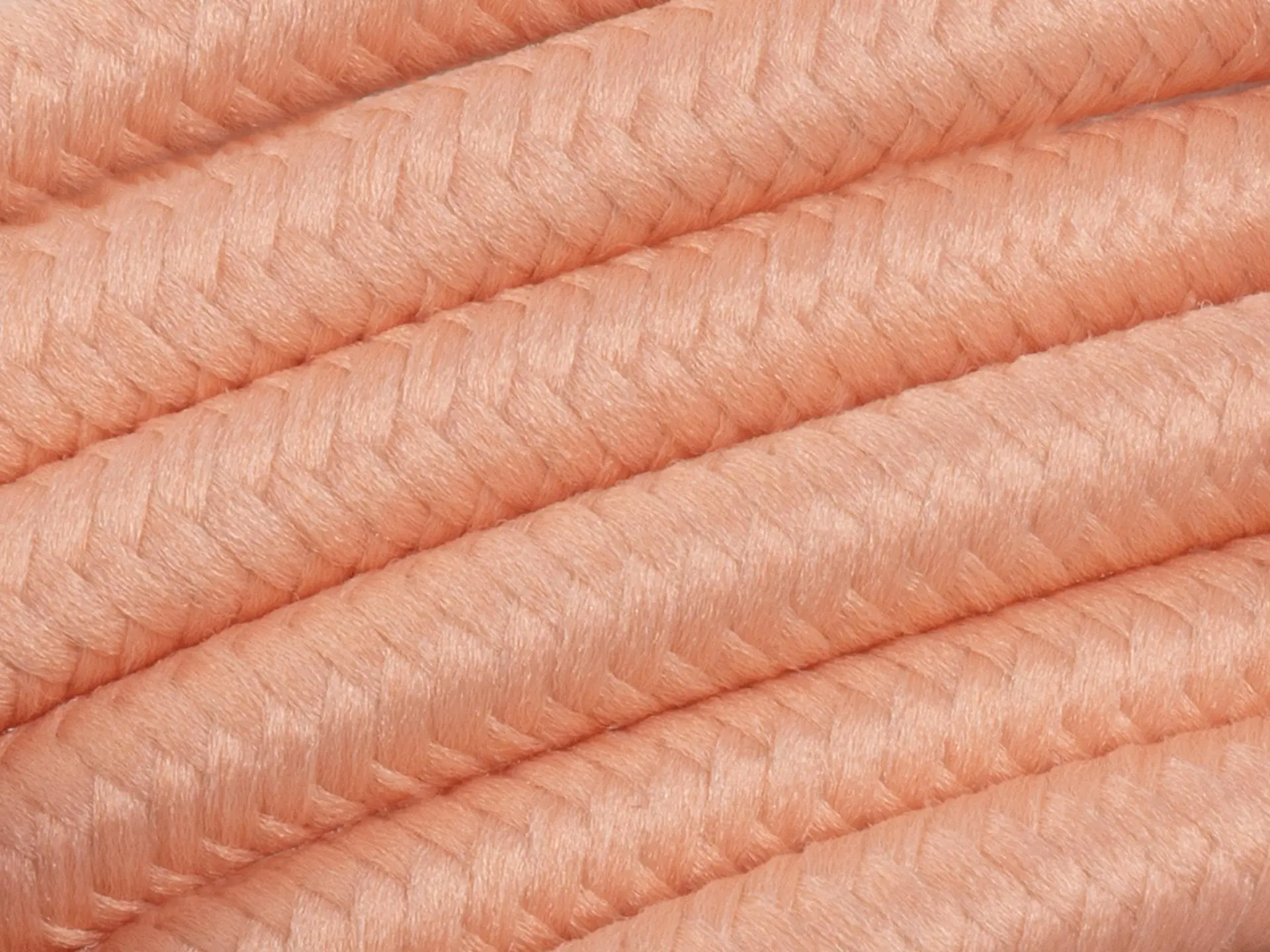 Zalm roze strijkijzersnoer - 2 aderig