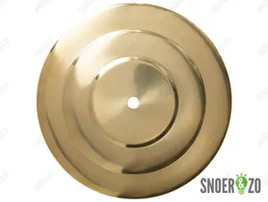 Sier afdekplaat getrapt messing - 18 cm
