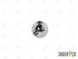 Kogel chroom 30 mm met haaks gat binnendraad M10X1