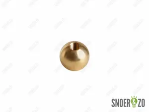 Kogel messing 30 mm met doorlopend gat binnendraad M10X1